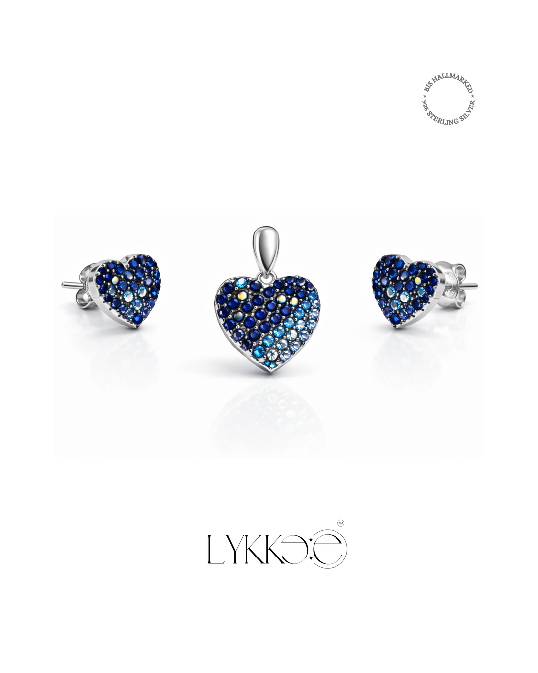 Ocean Glow Heart Set (Without Chain)