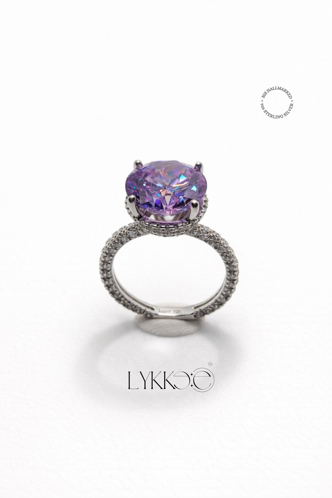 Celestia Lavender Halo Ring