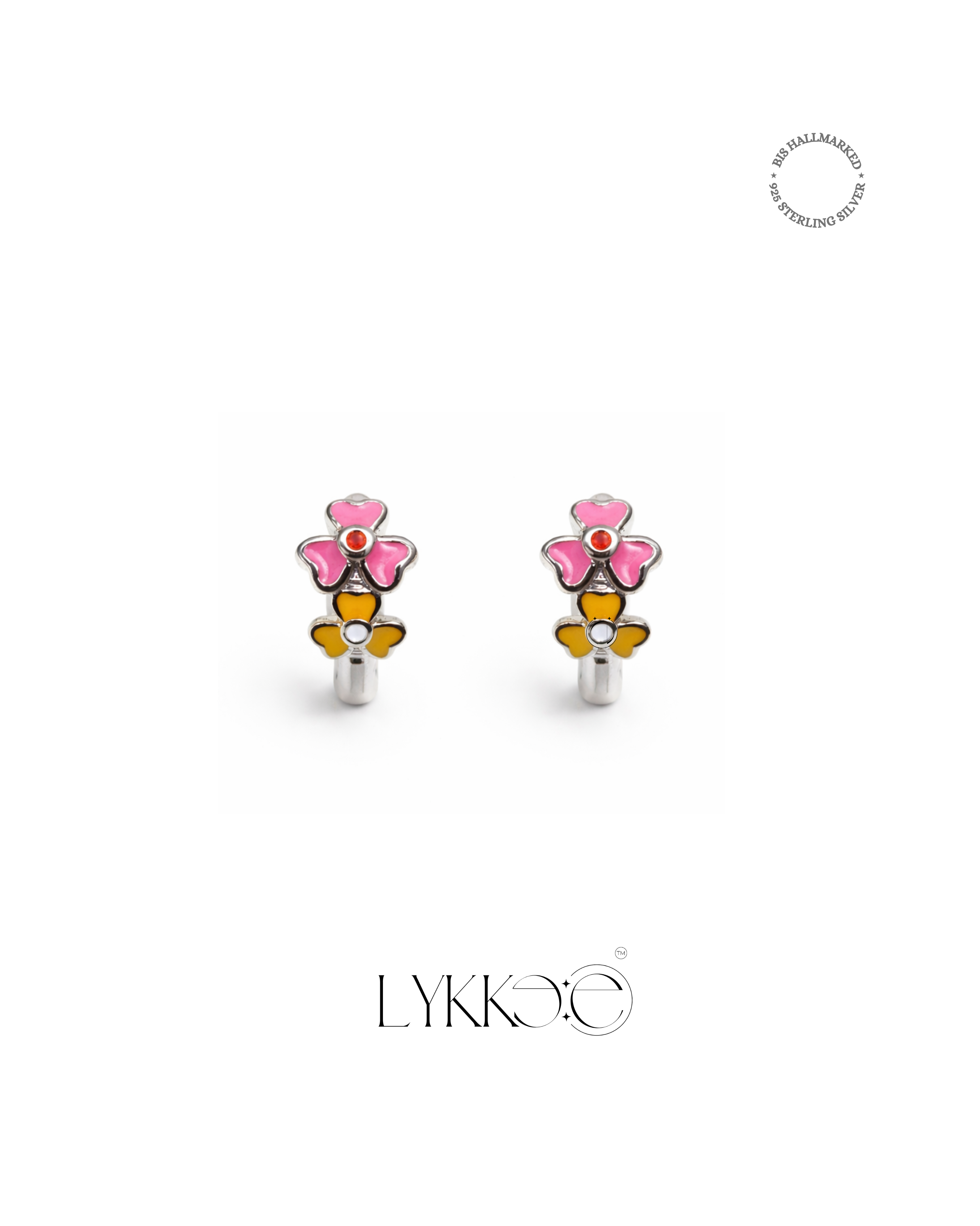 Candy Bloom Huggie Earrings