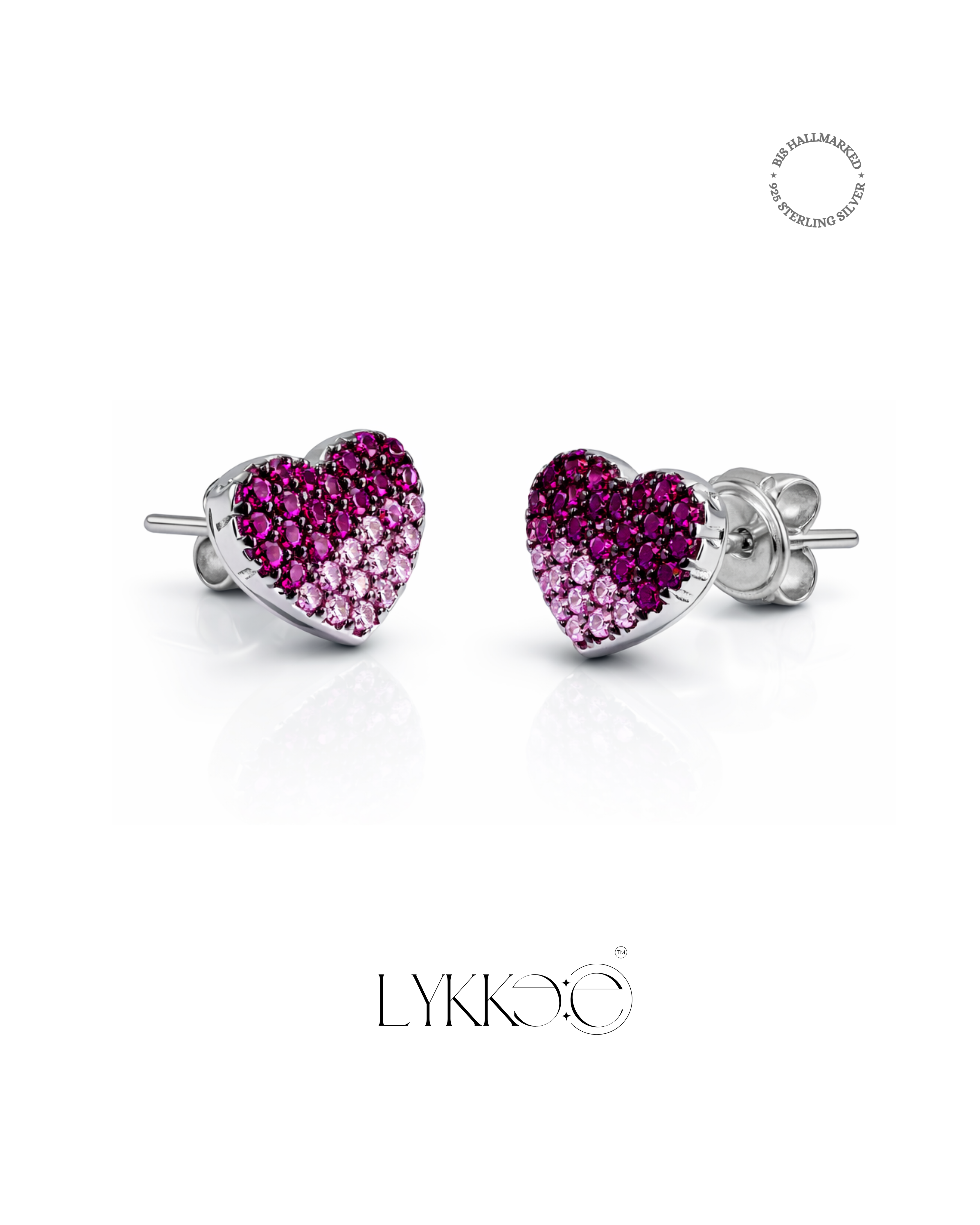 Blush Radiance Heart Set (Without Chain)