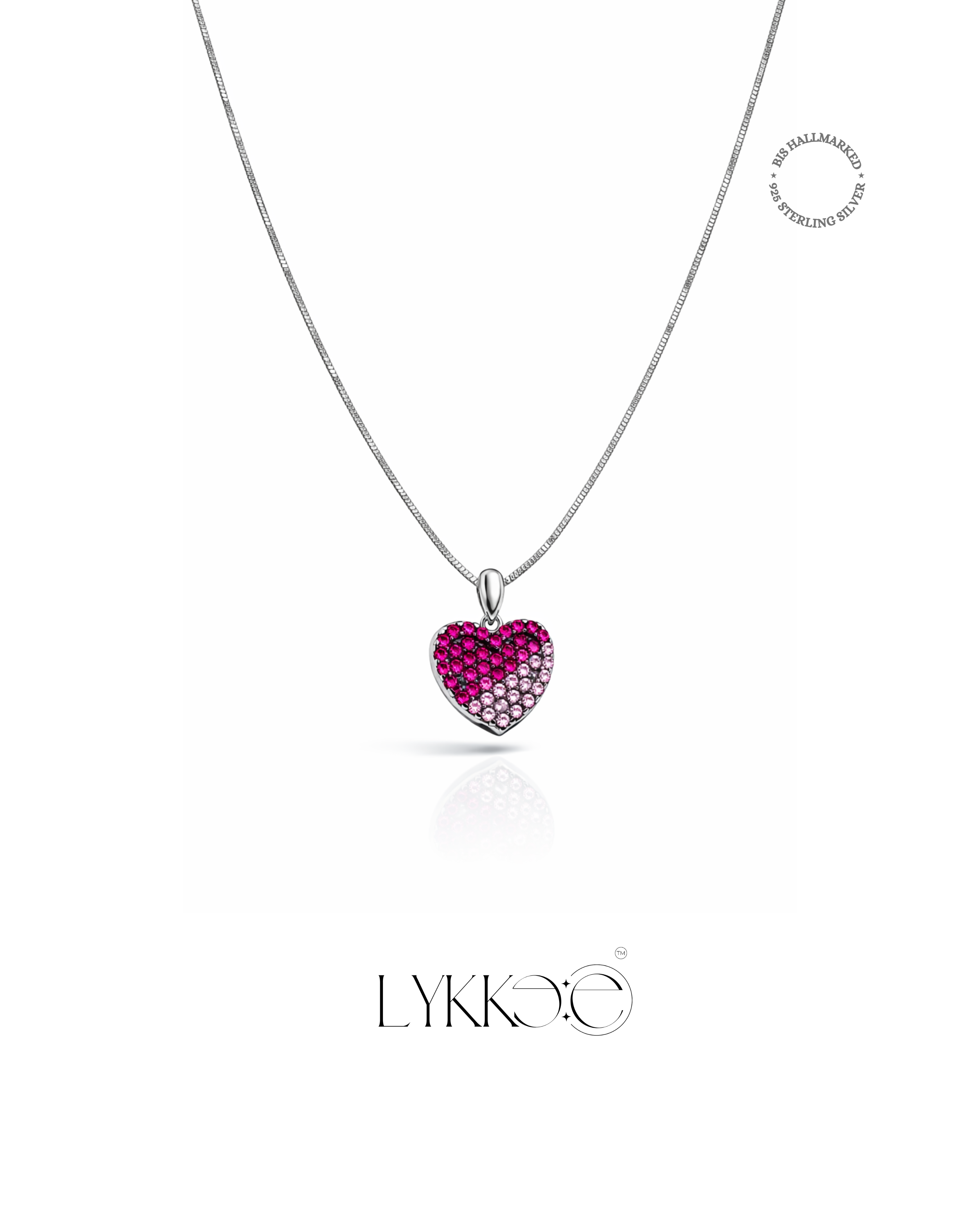 Blush Radiance Heart Set (Without Chain)