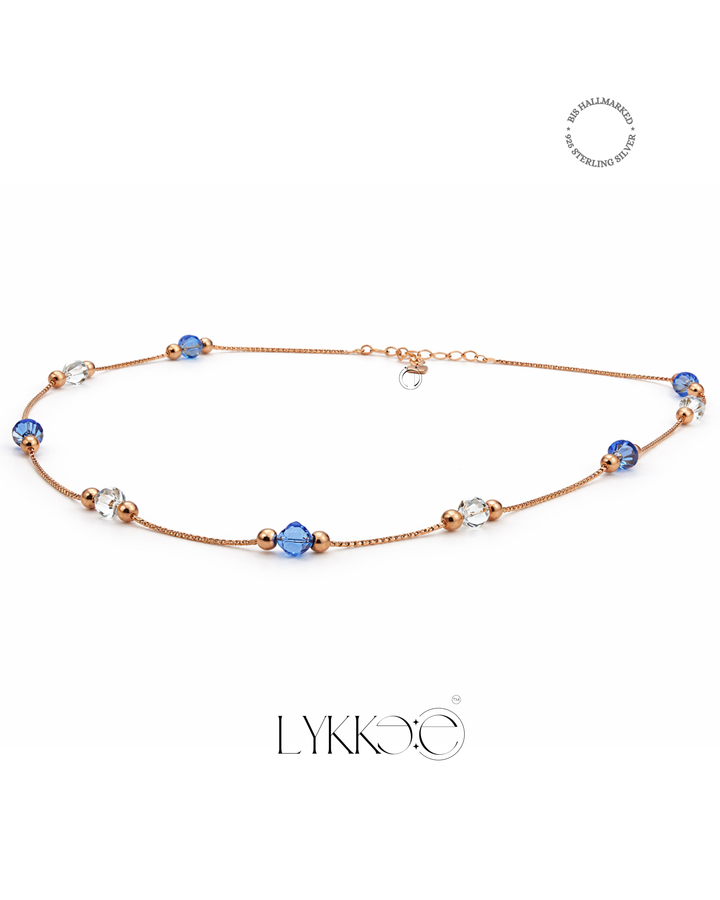 Azure Glow Swarovski Necklace