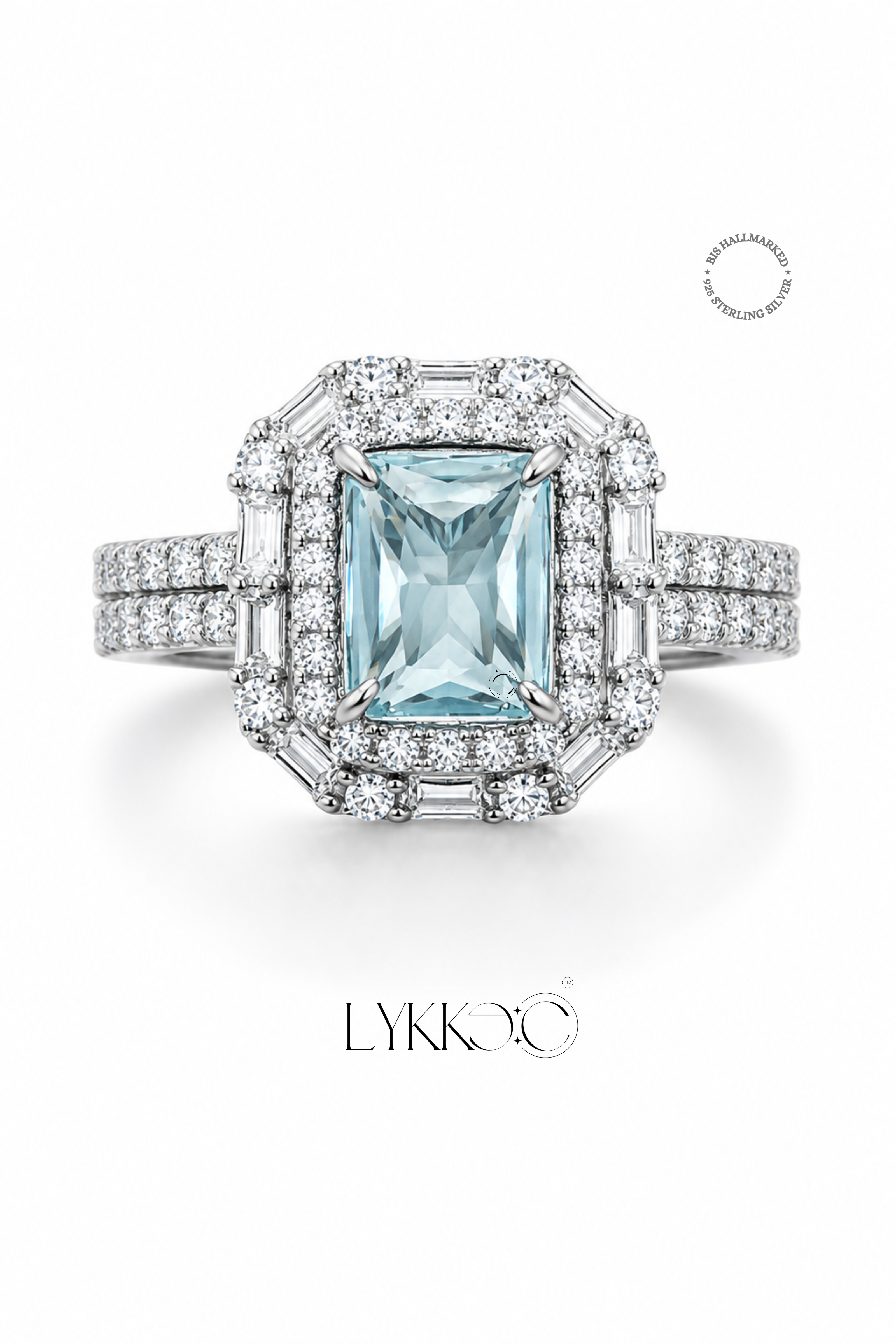 Aurelia Frost Halo Ring