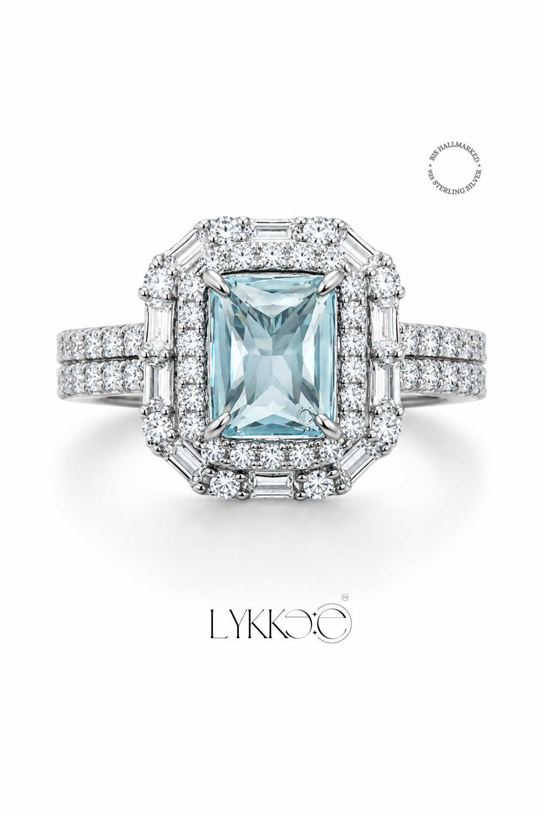 Aurelia Frost Halo Ring