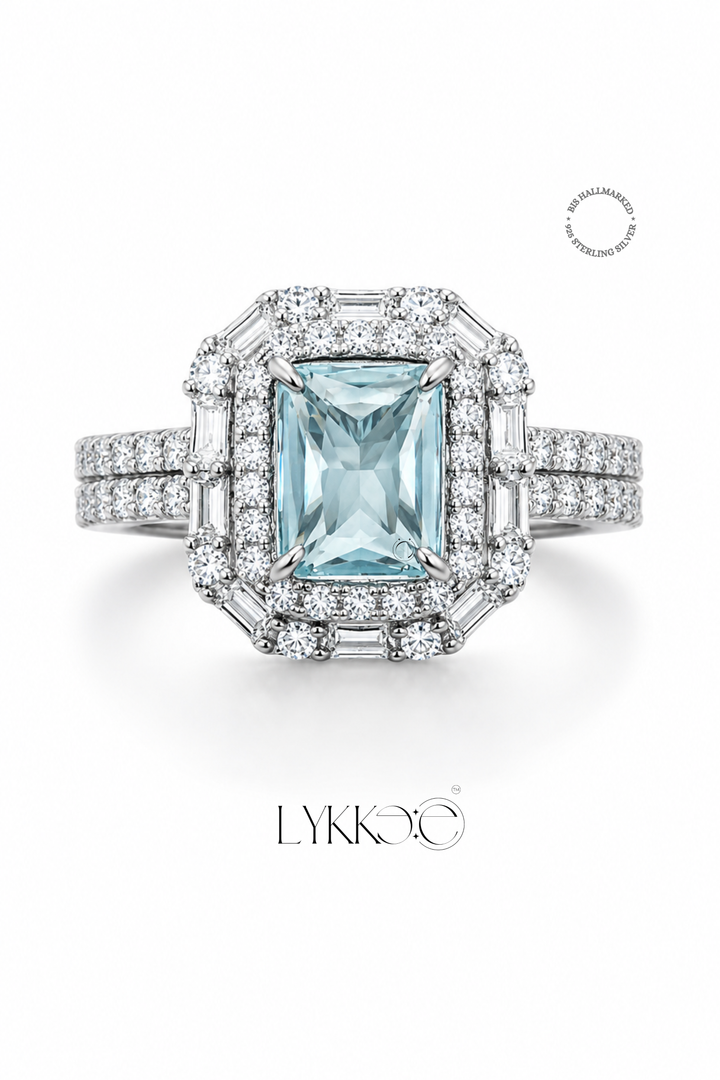 Aurelia Frost Halo Ring