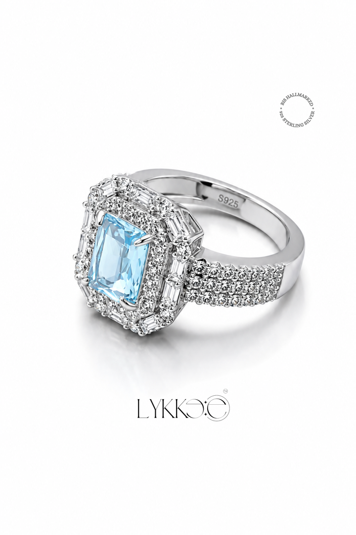 Aurelia Frost Halo Ring