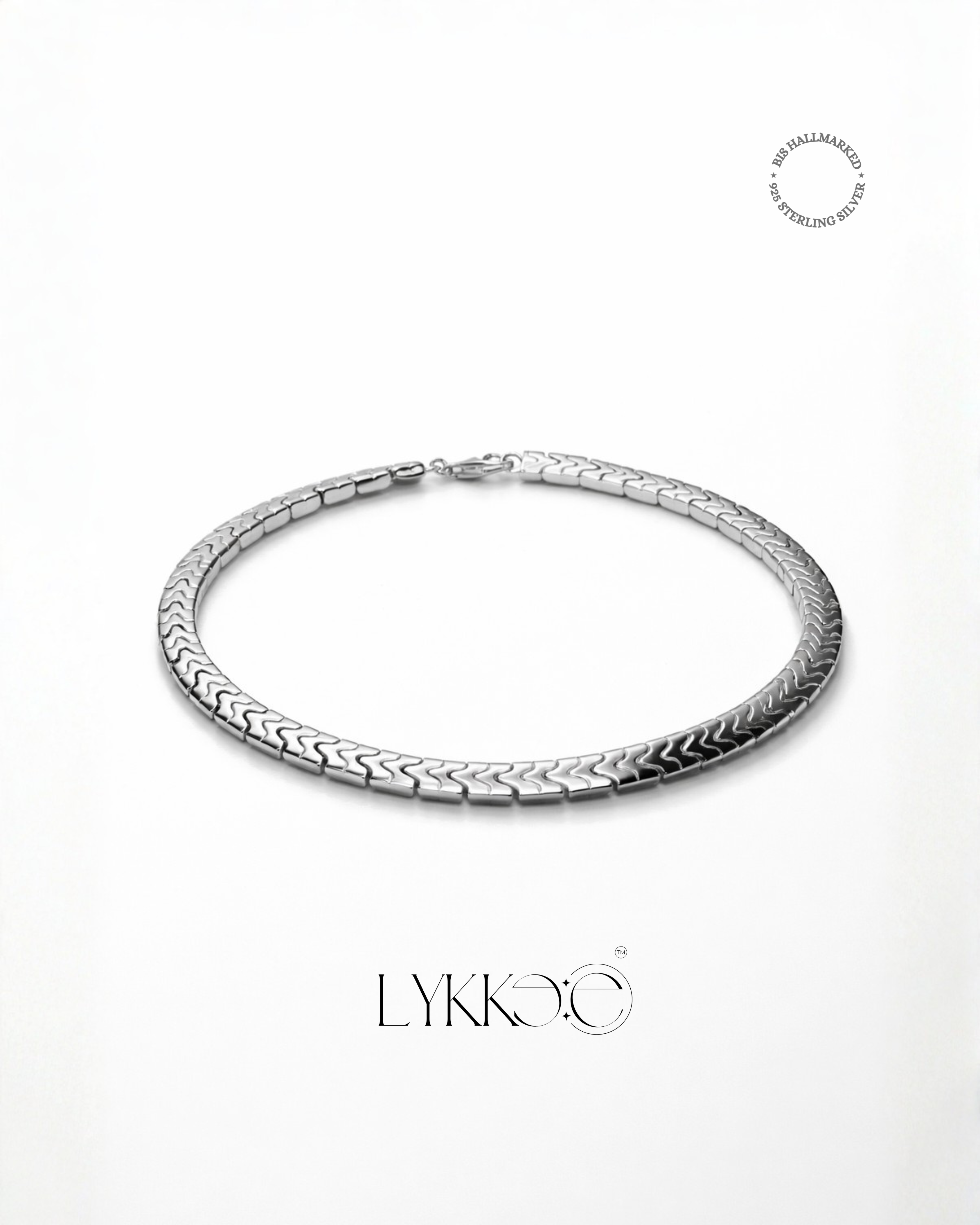 Titan Wave Silver Bracelet