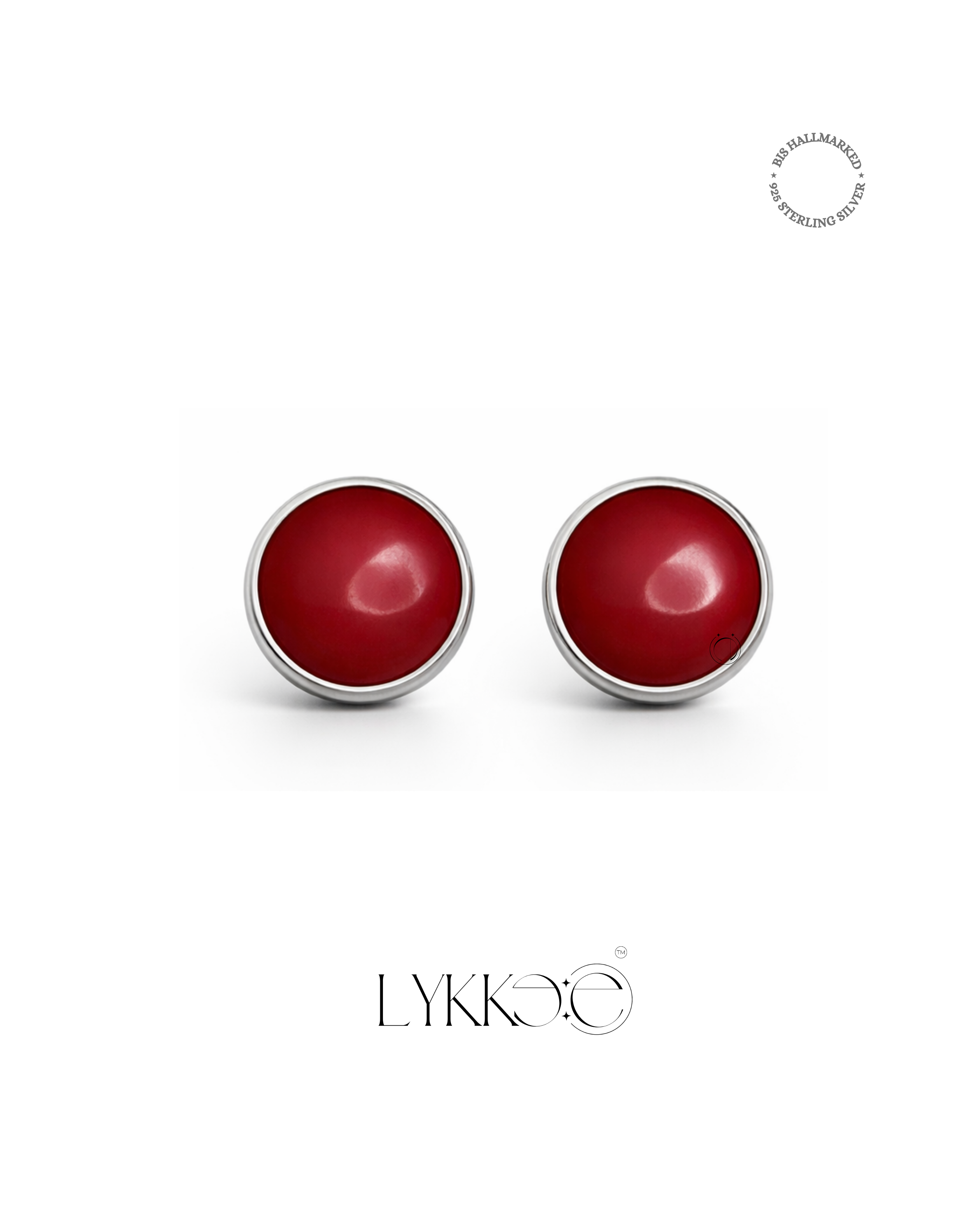 Scarlet Muse Stud Earrings