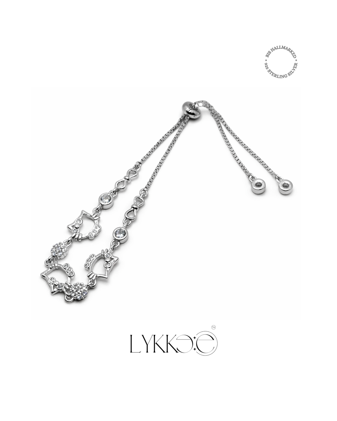 Kitty Sparkle Adjustable Bracelet