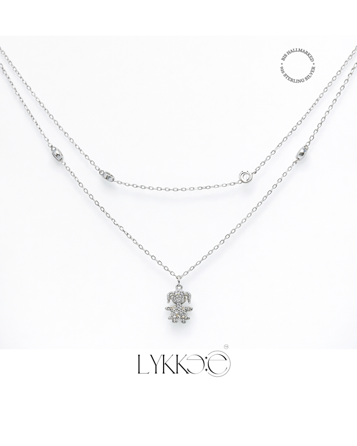 Sparkle Charm Double Layer Necklace