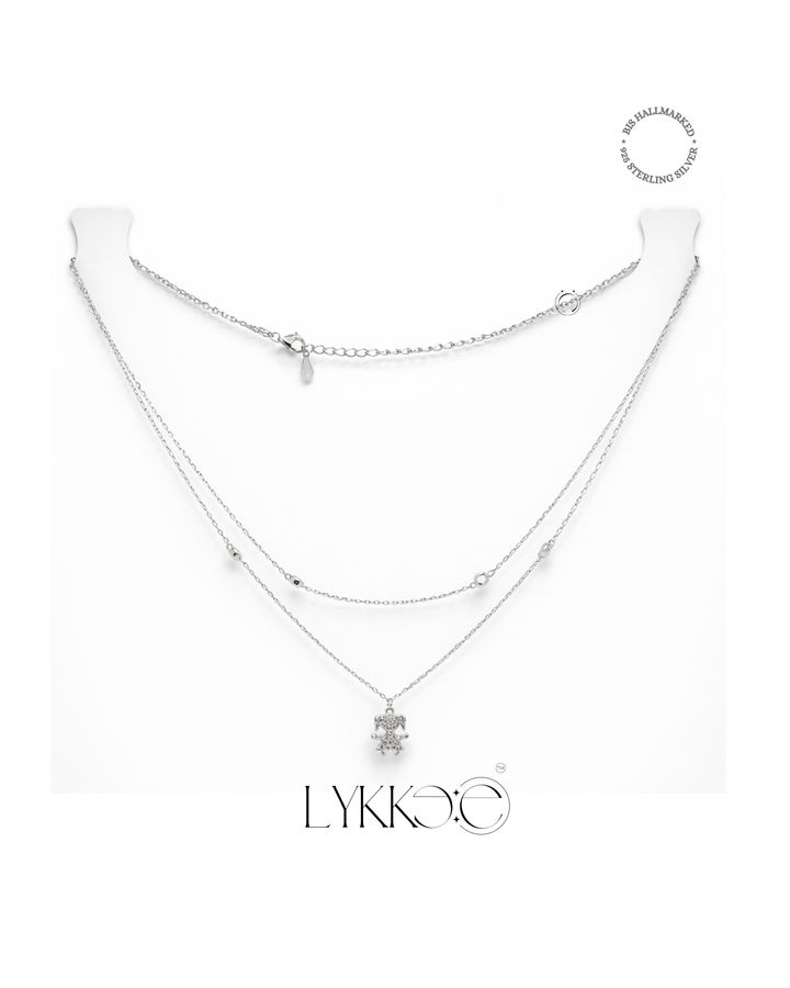 Sparkle Charm Double Layer Necklace