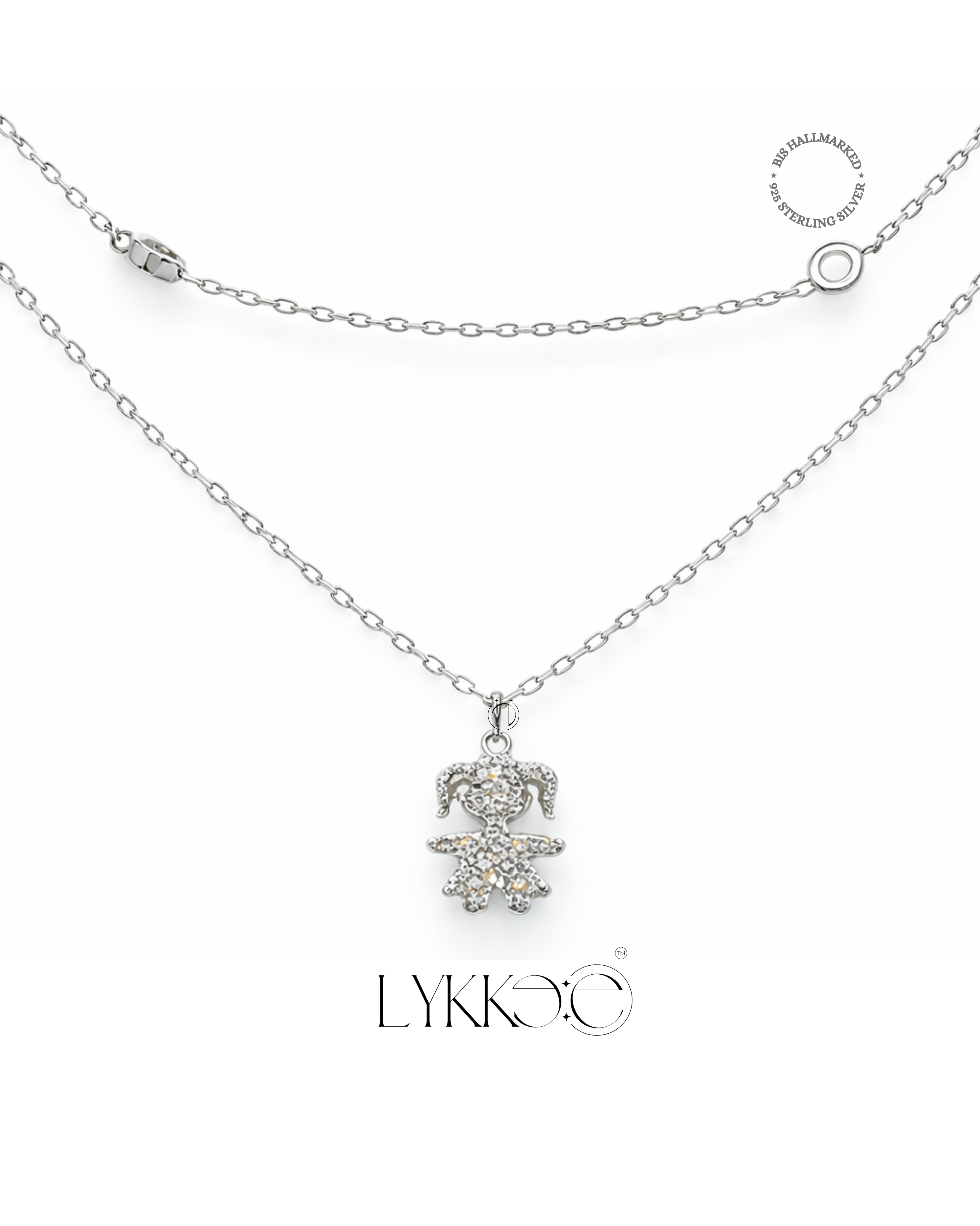 Sparkle Charm Double Layer Necklace