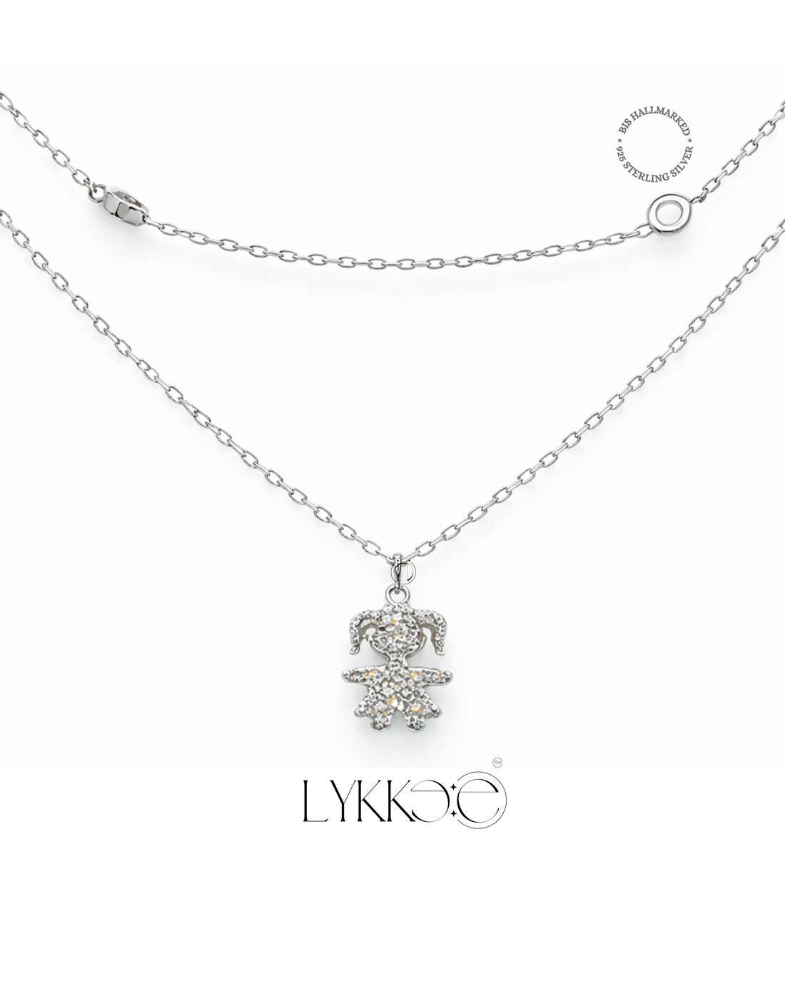 Sparkle Charm Double Layer Necklace