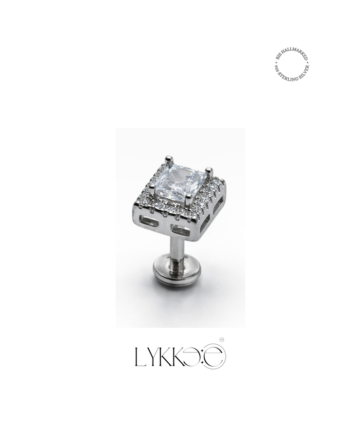 Vireluxe Square Halo Studs