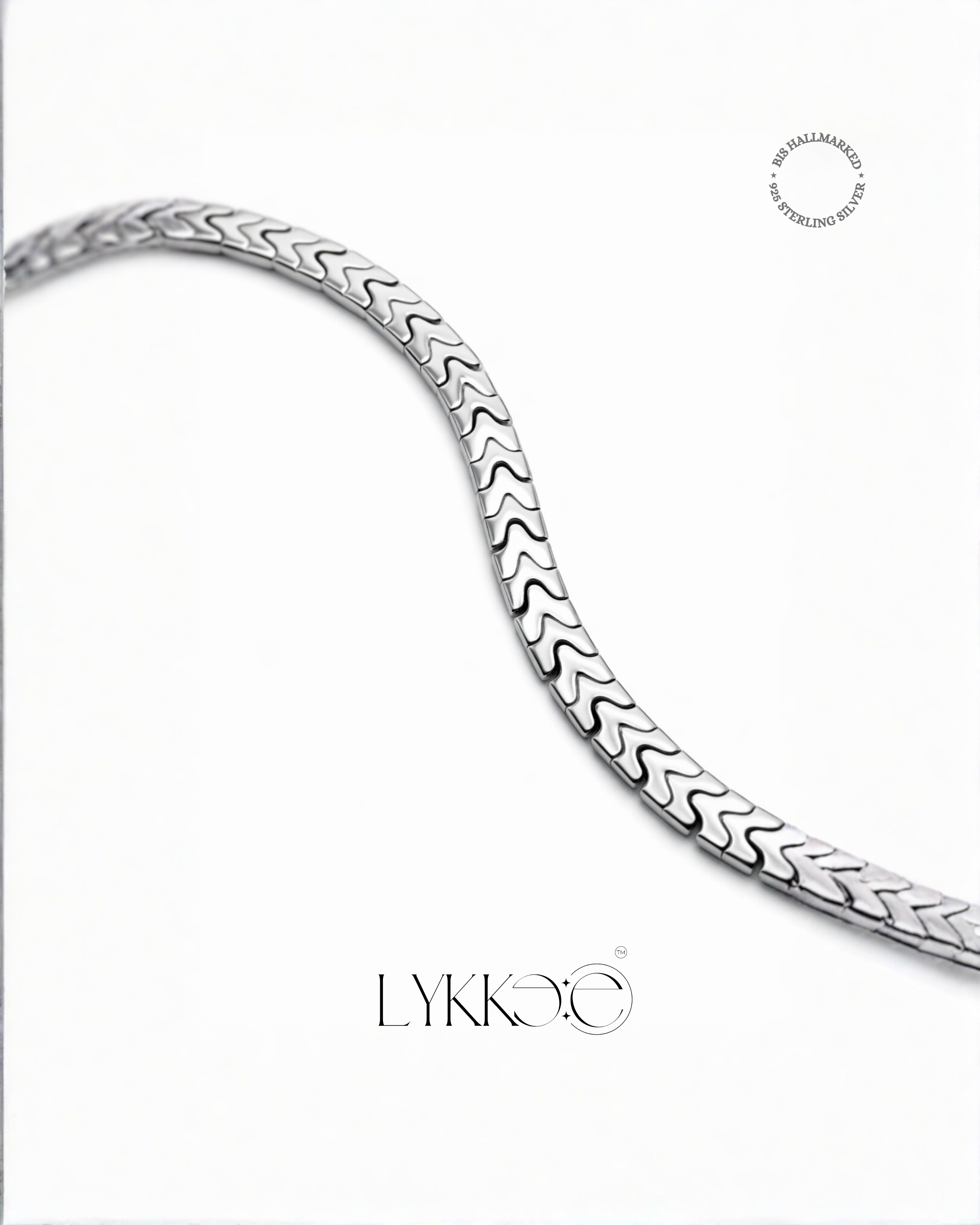 Titan Wave Silver Bracelet