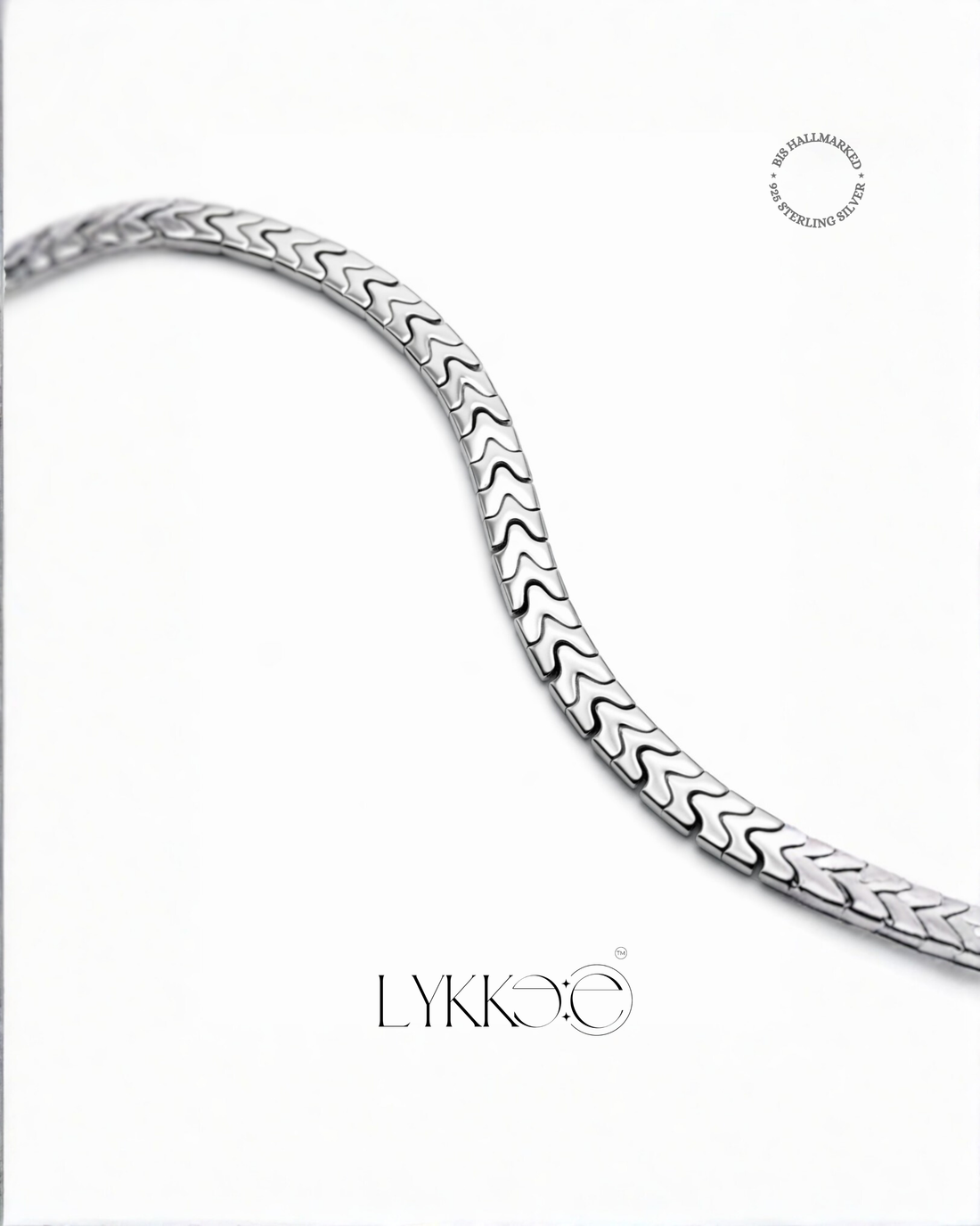 Titan Wave Silver Bracelet