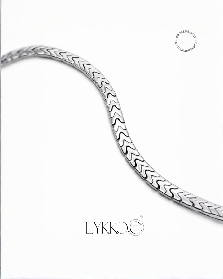 Titan Wave Silver Bracelet