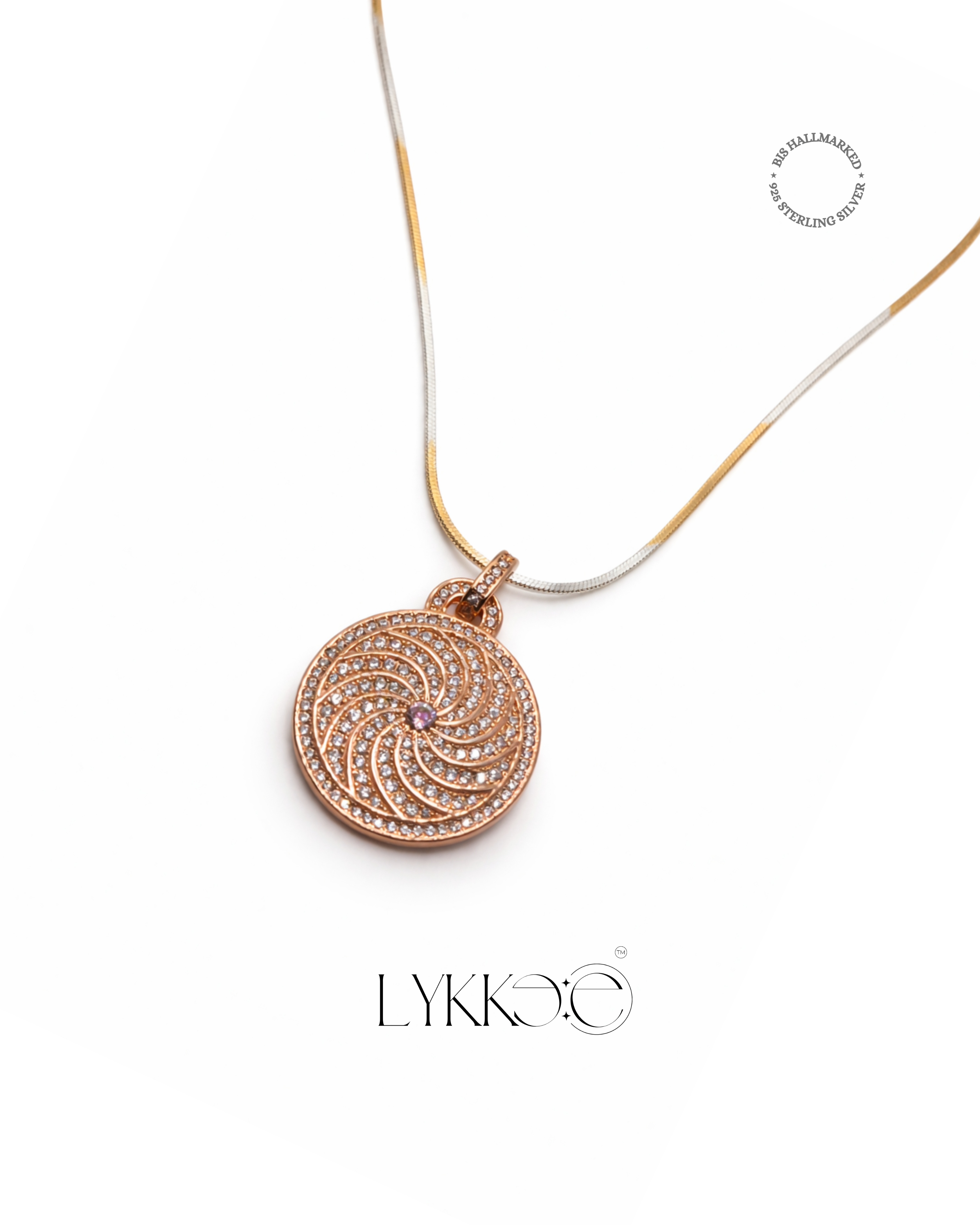 Celestia Spiral Pendant Set