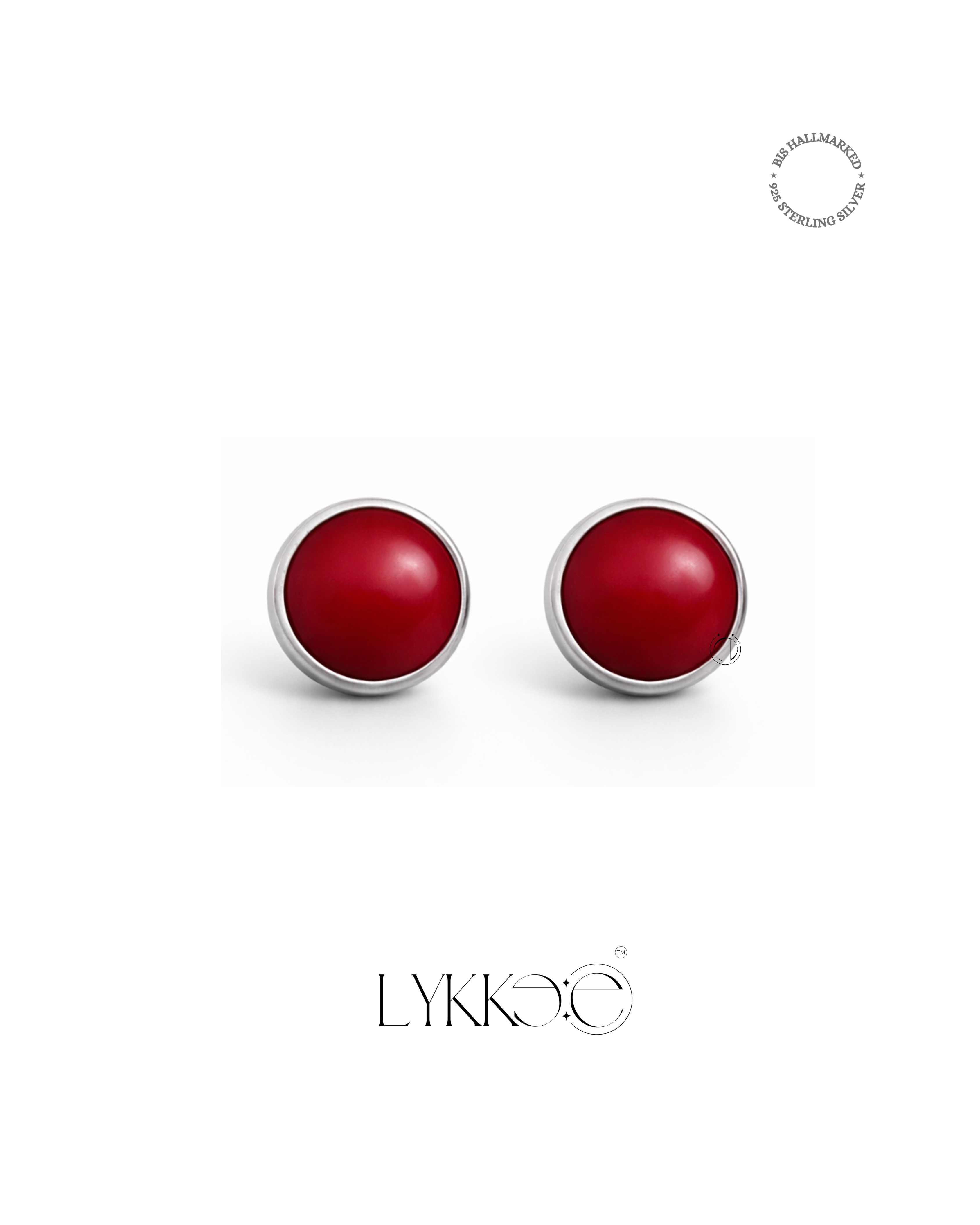Scarlet Muse Stud Earrings