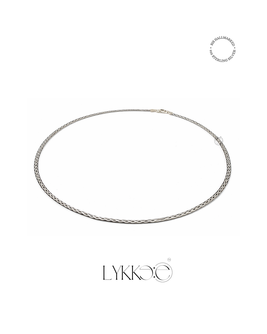 Silver Wave Snake Necklace