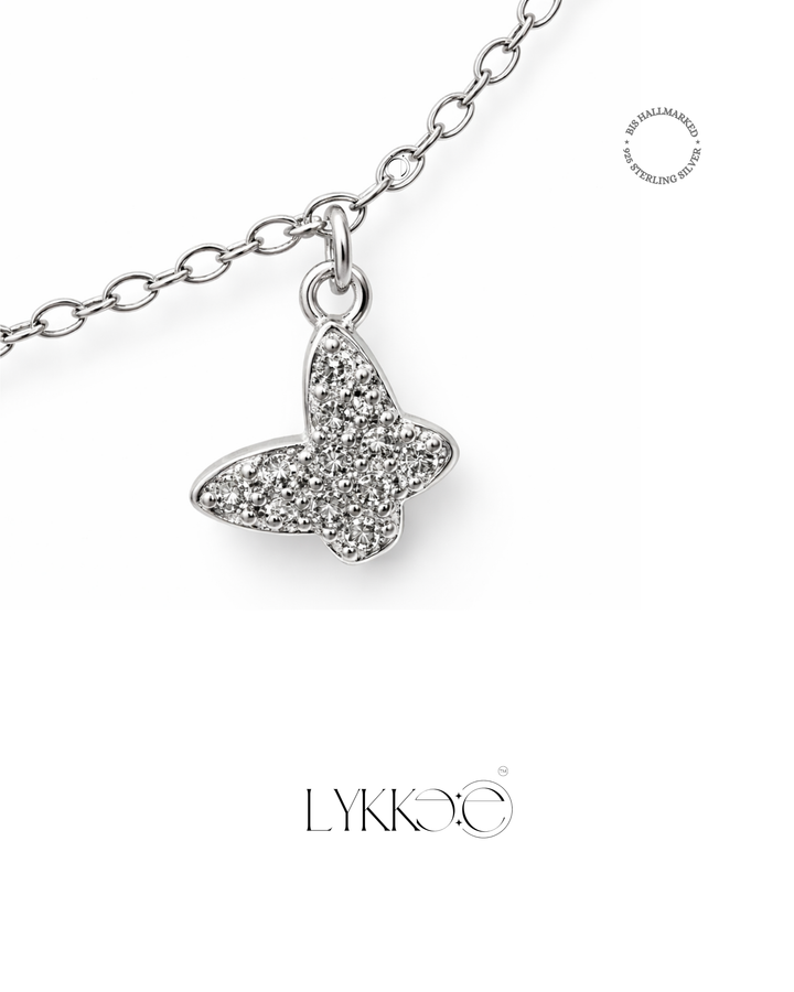 Silver Flutter Layer Necklace