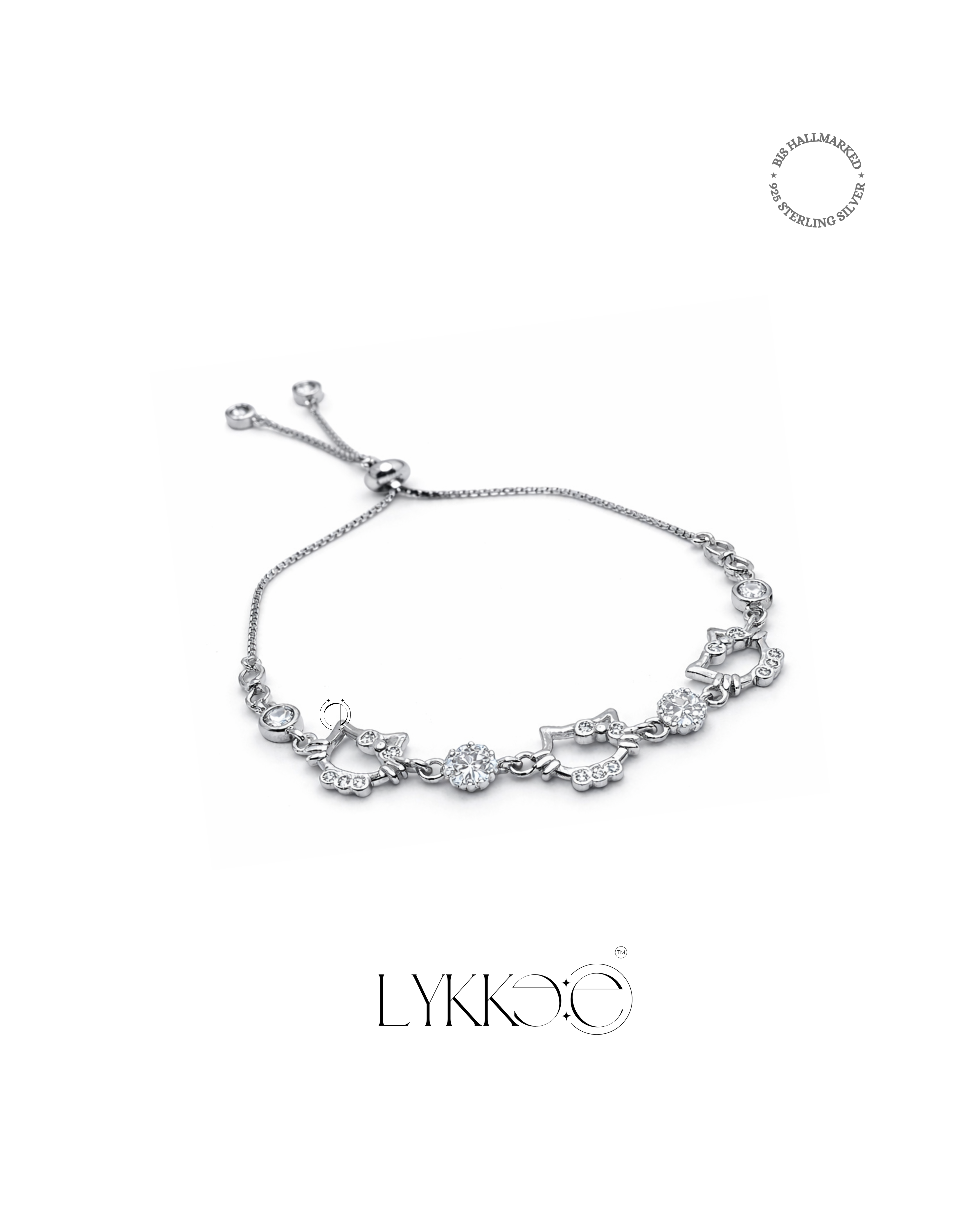 Kitty Sparkle Adjustable Bracelet