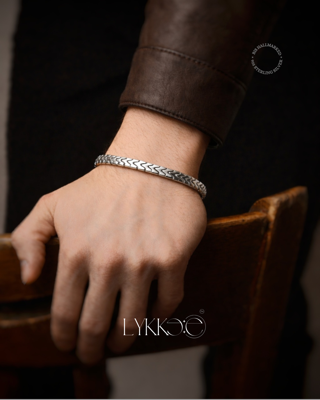 Titan Wave Silver Bracelet