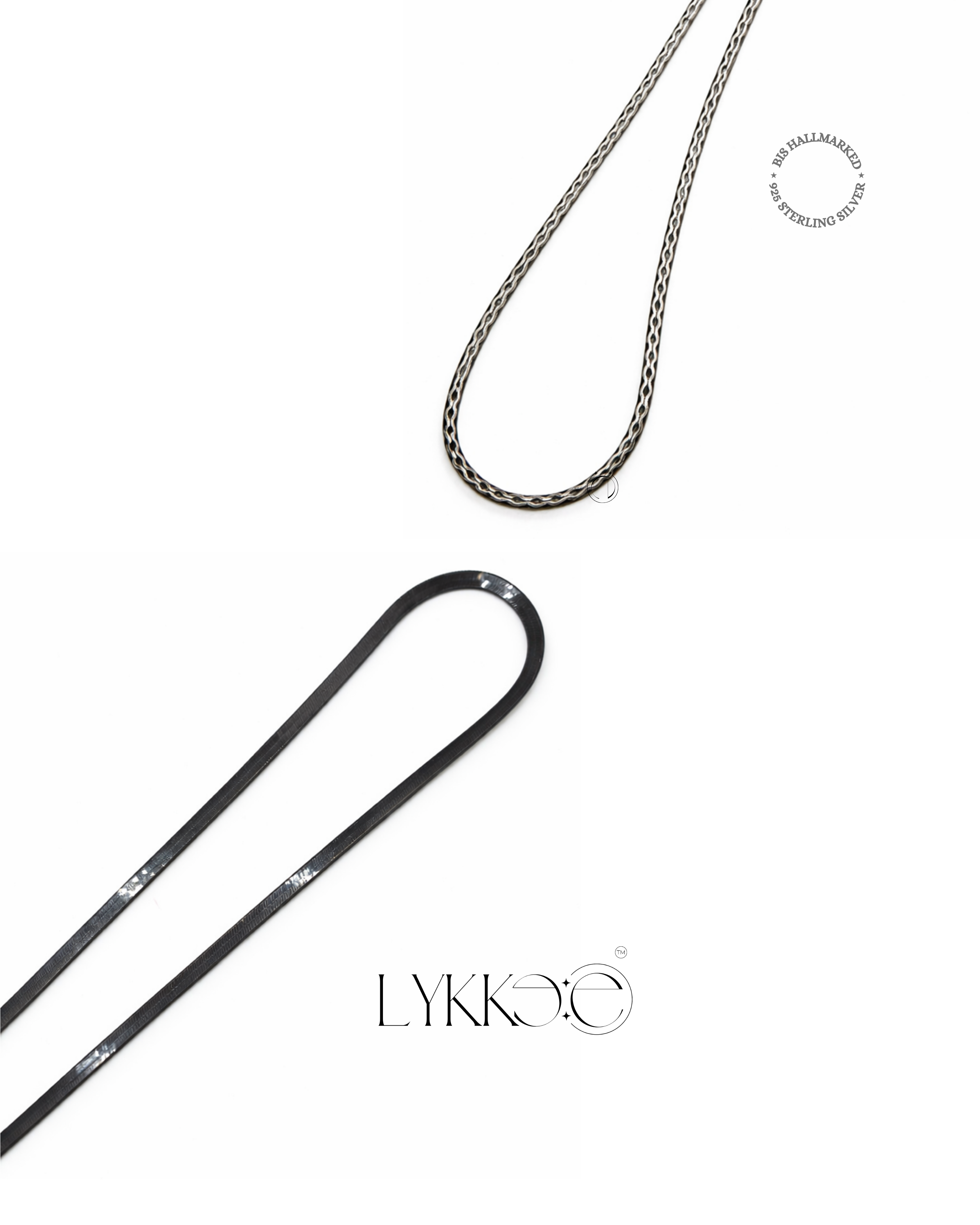 Silver Wave Snake Necklace