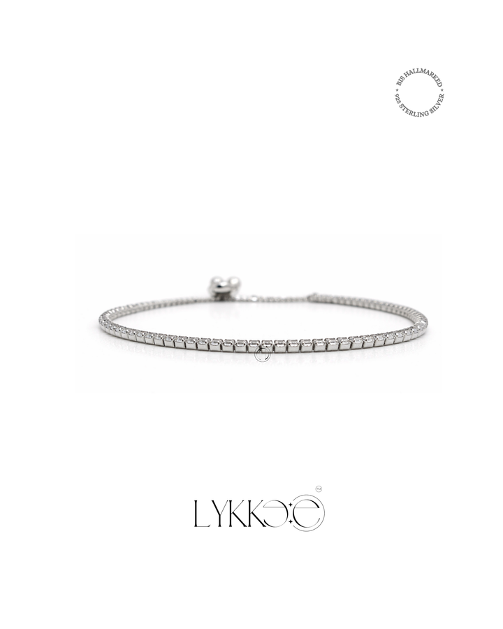 Classic Radiance Silver Tennis Bracelet