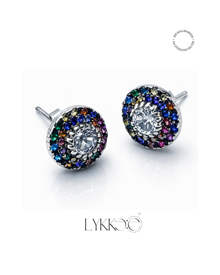 Celeste Prism Pendant & Stud Set (Without Chain)