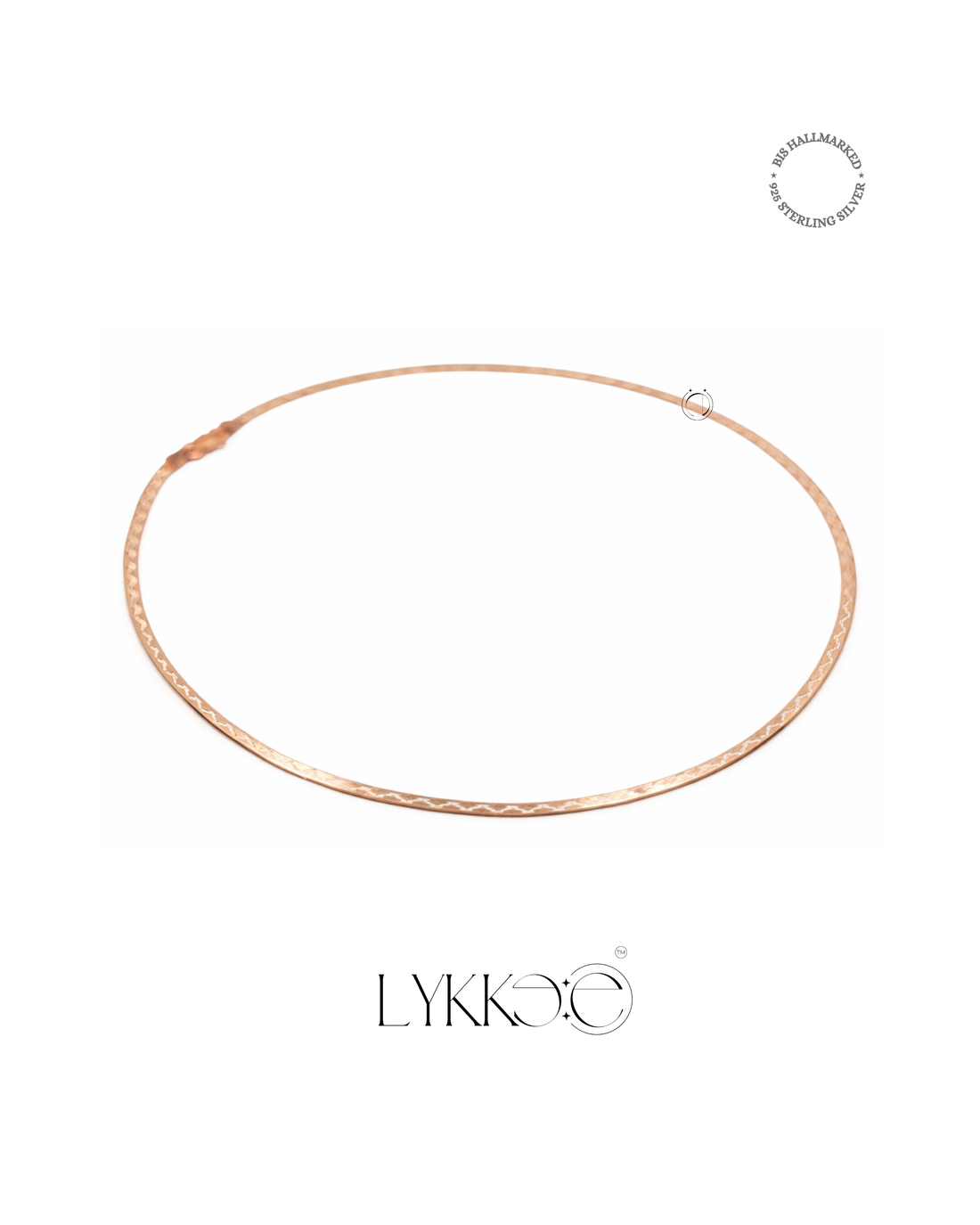 Rose Gleam Flat Snake Chain