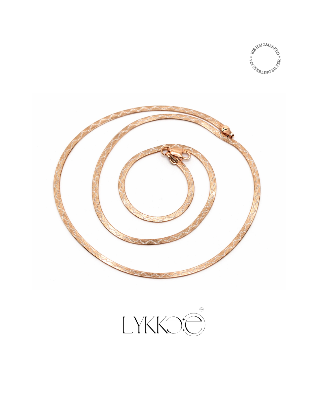 Rose Gleam Flat Snake Chain