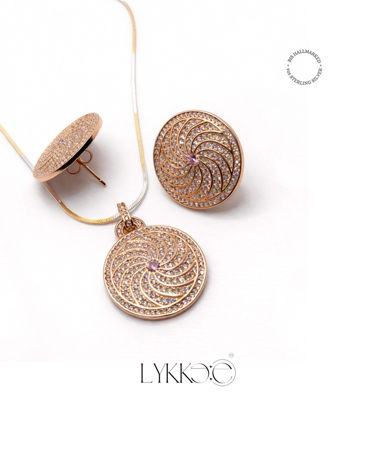 Celestia Spiral Pendant Set