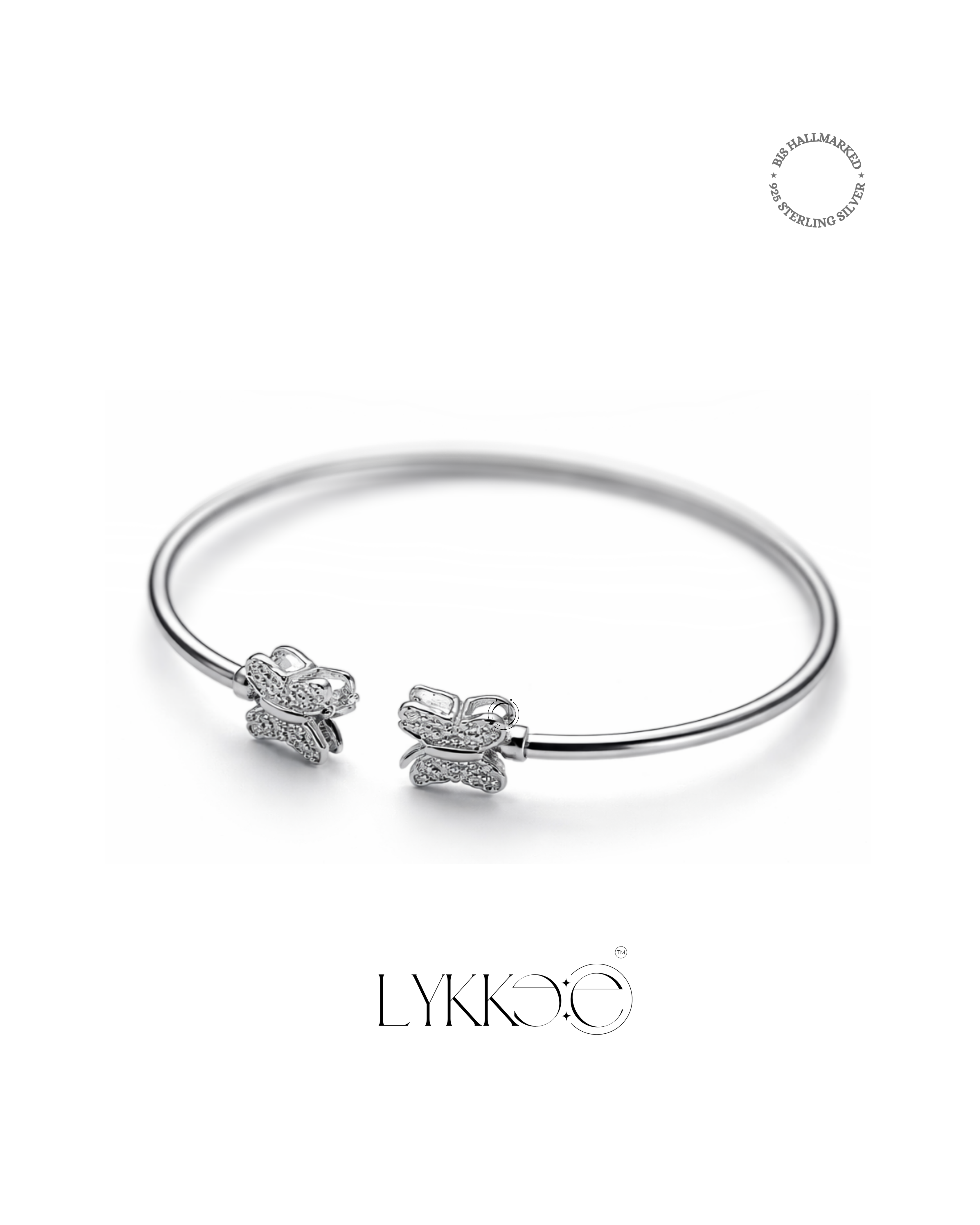 Butterfly Grace Open Bangle