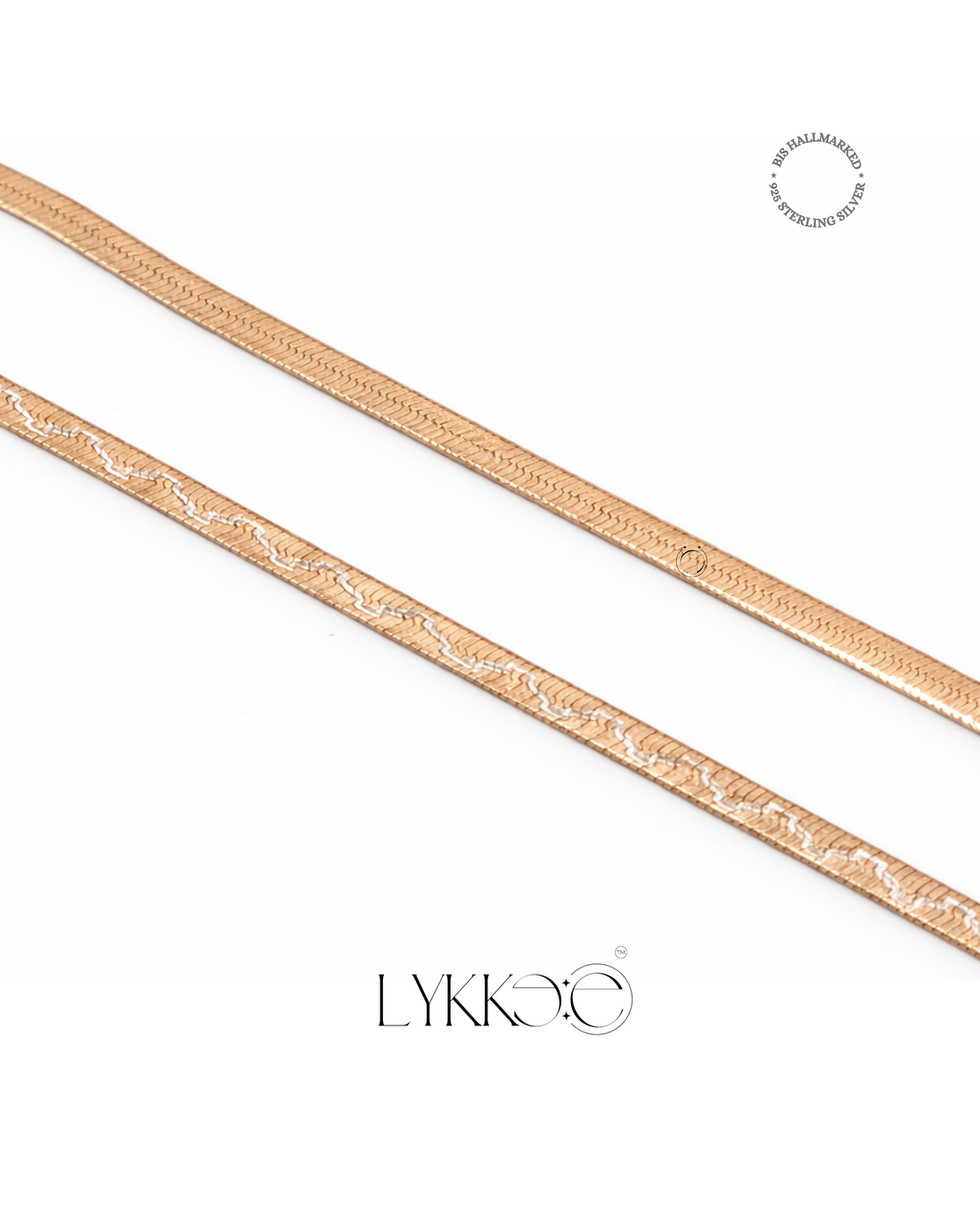 Rose Gleam Flat Snake Chain
