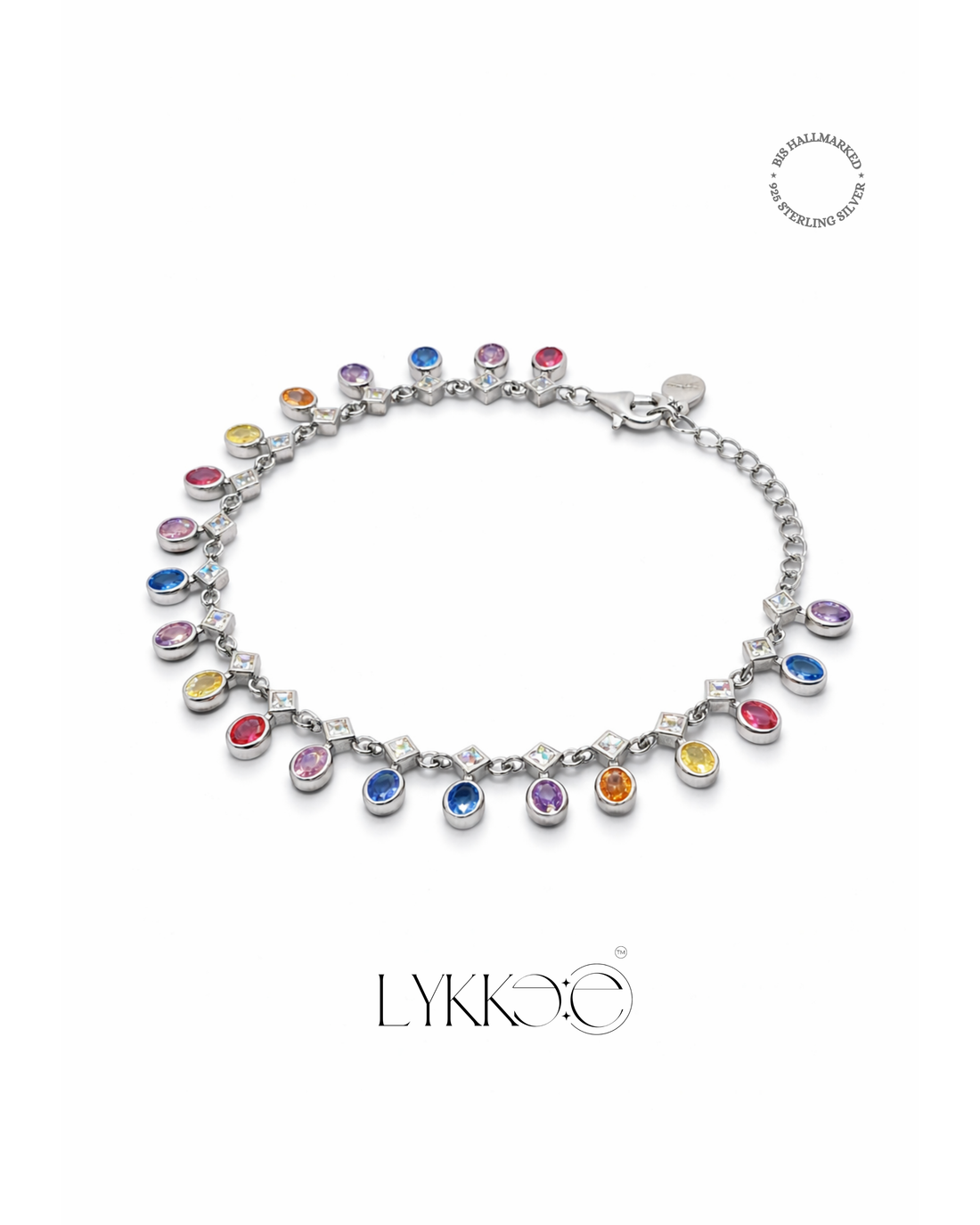 Rainbow Charm  Anklet