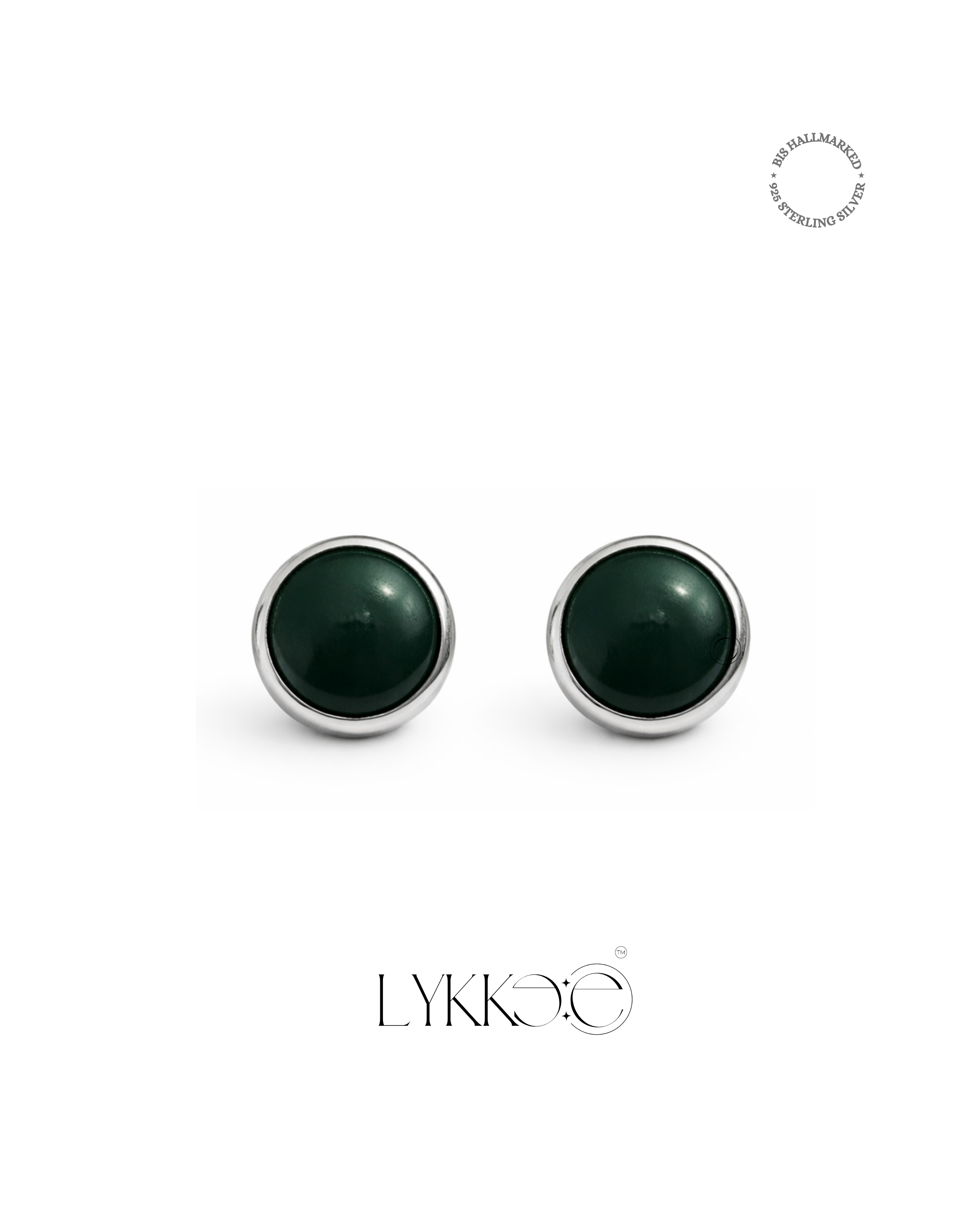 Emerald Poise Stud Earrings