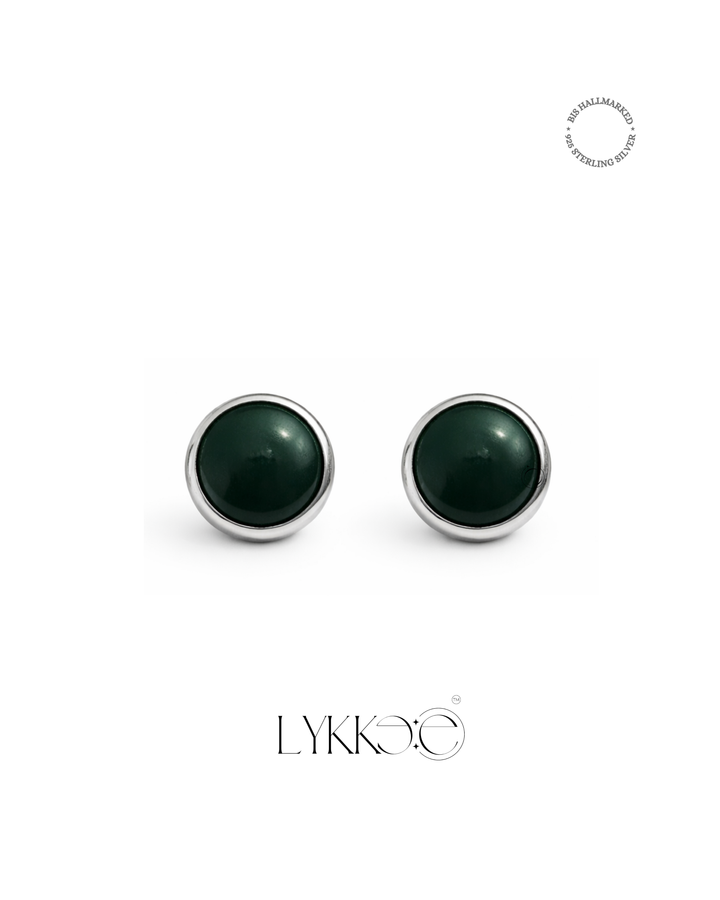 Emerald Poise Stud Earrings