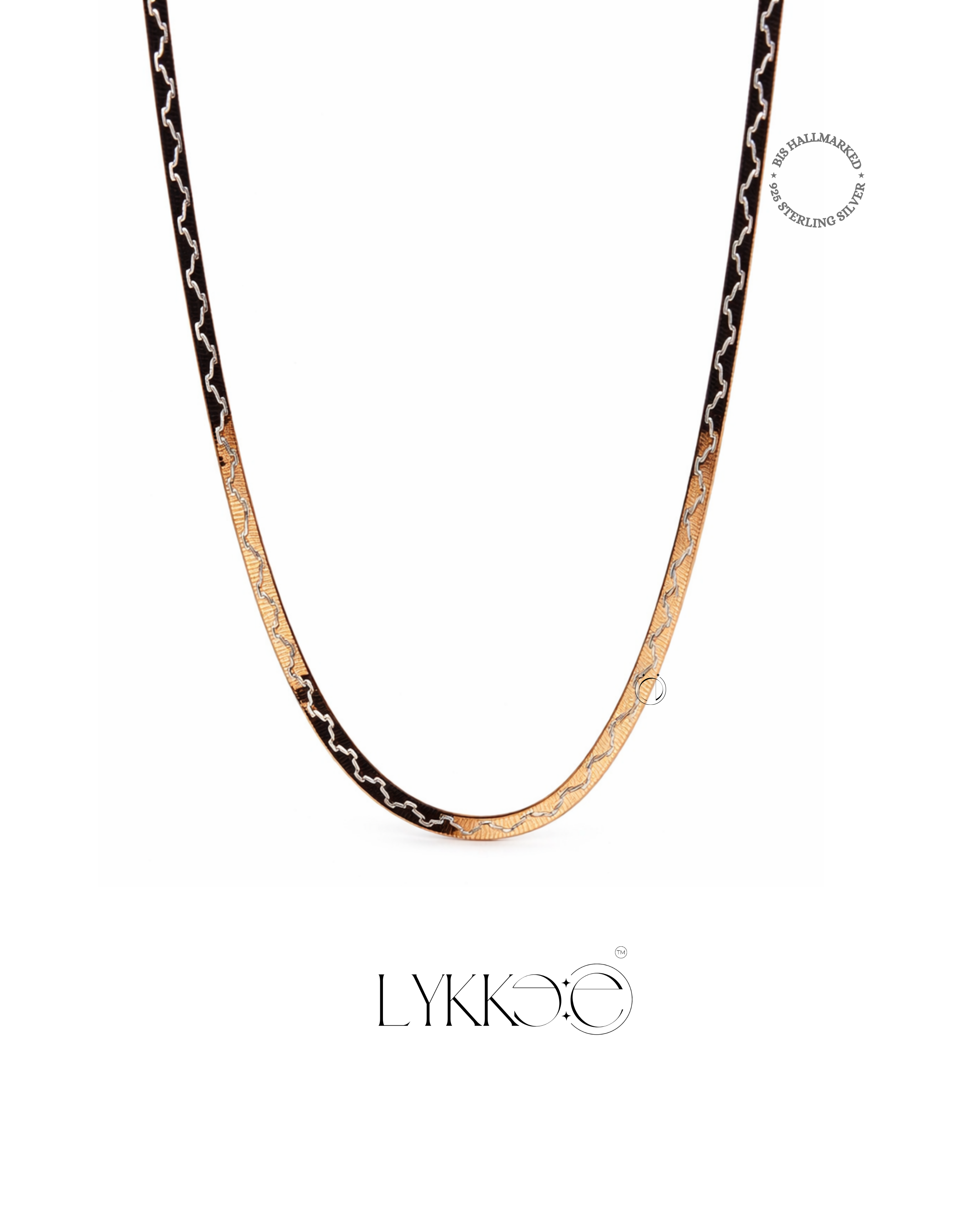 Rose Gleam Flat Snake Chain