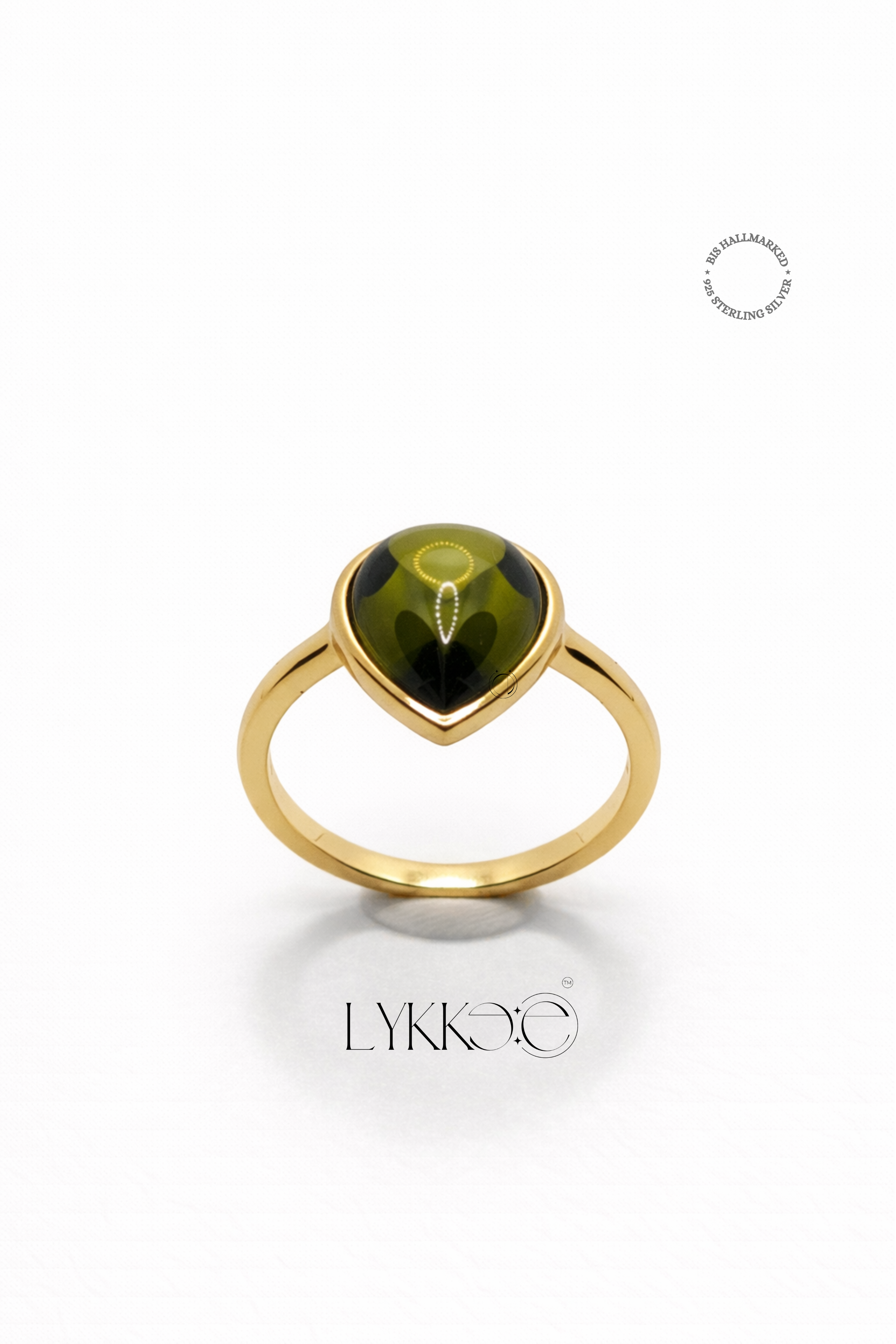 Green Drop Ring