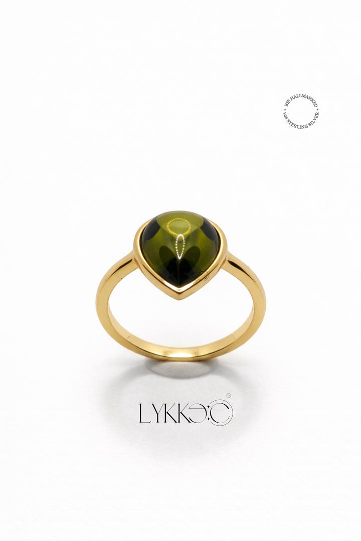 Green Drop Ring