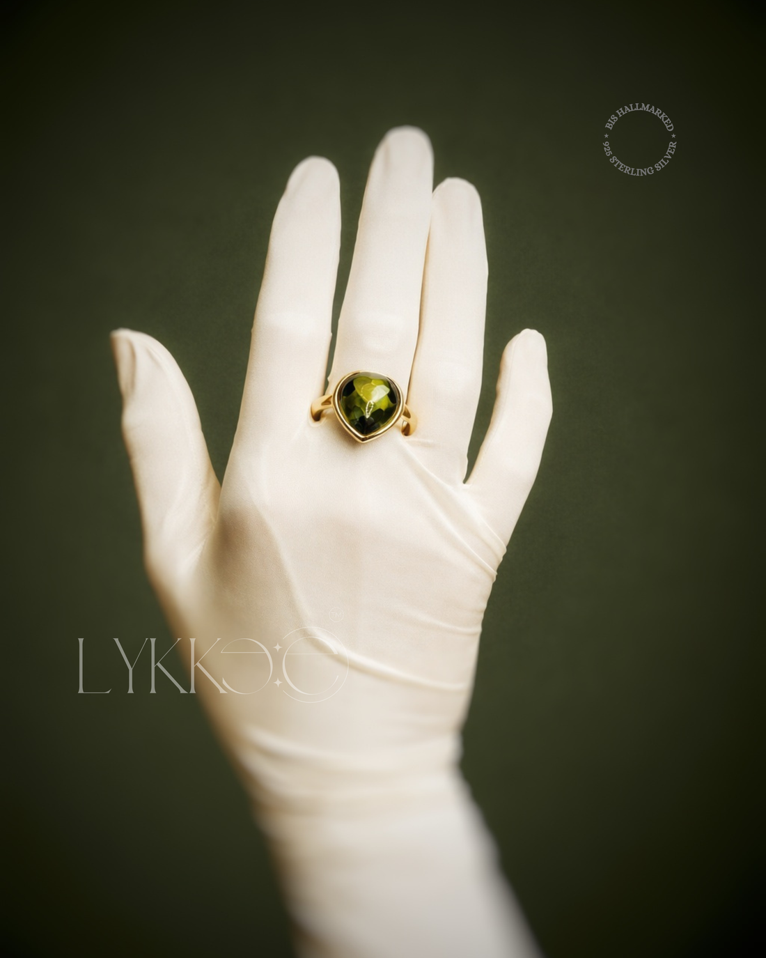 Green Drop Ring