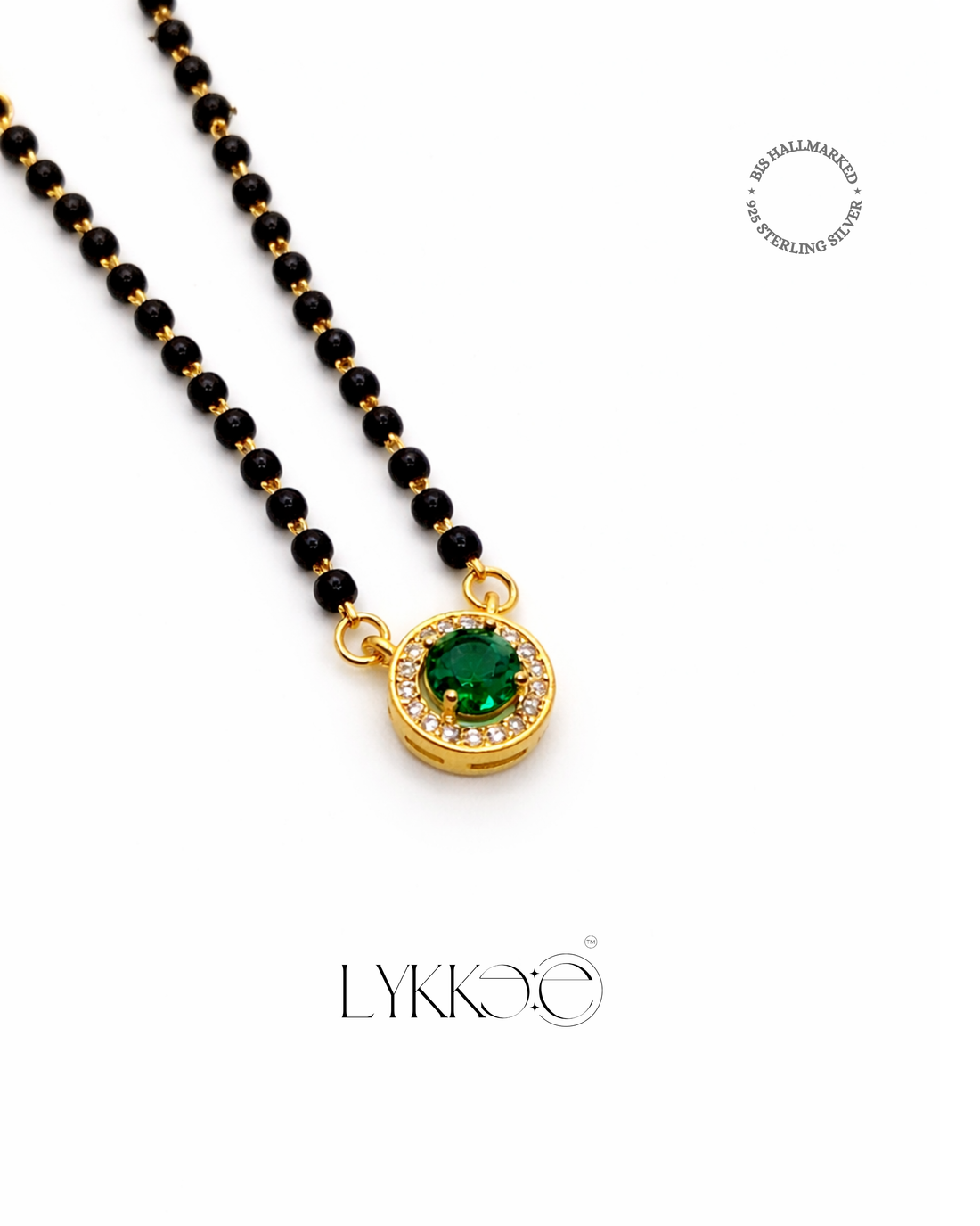 Emerald Halo Mangalsutra