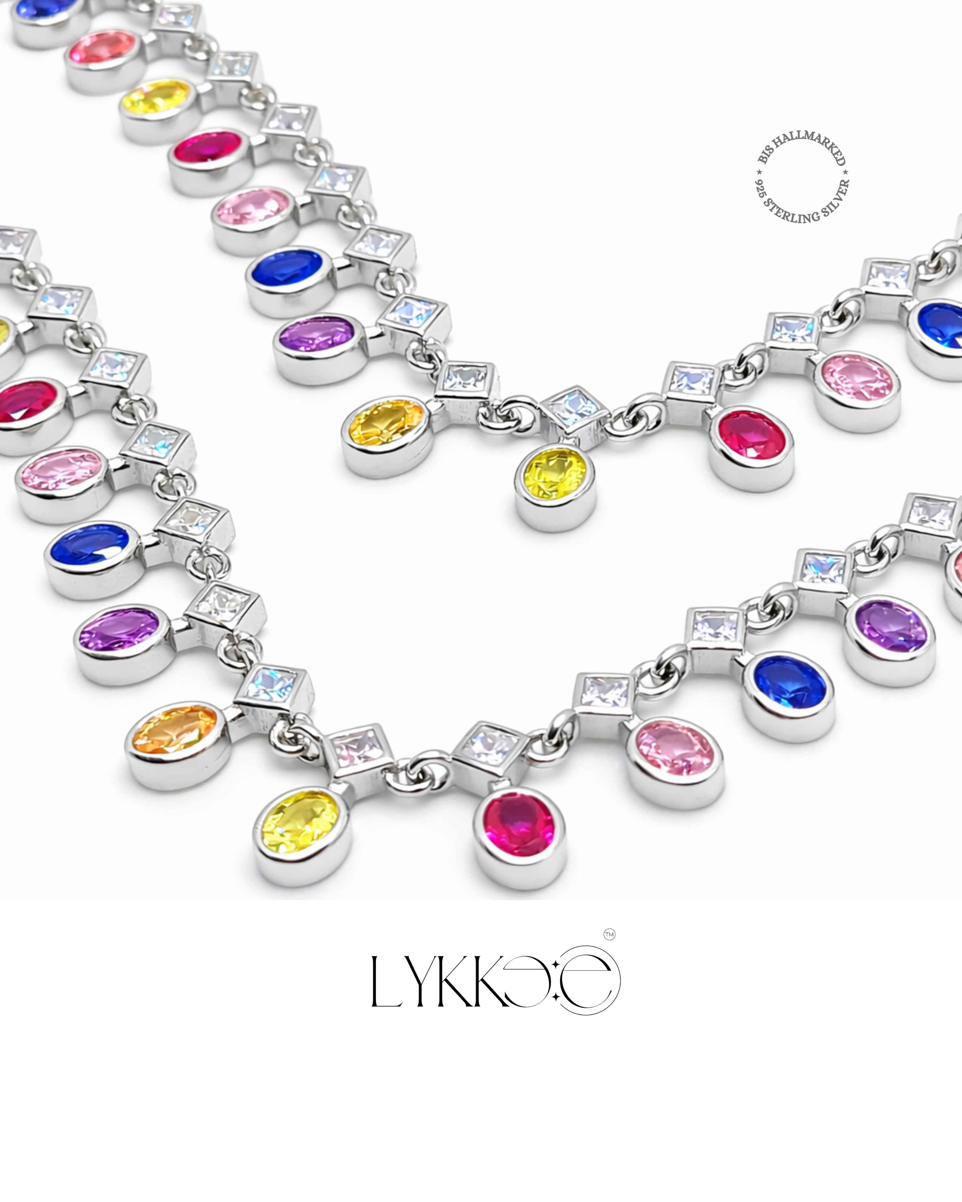 Rainbow Charm  Anklet
