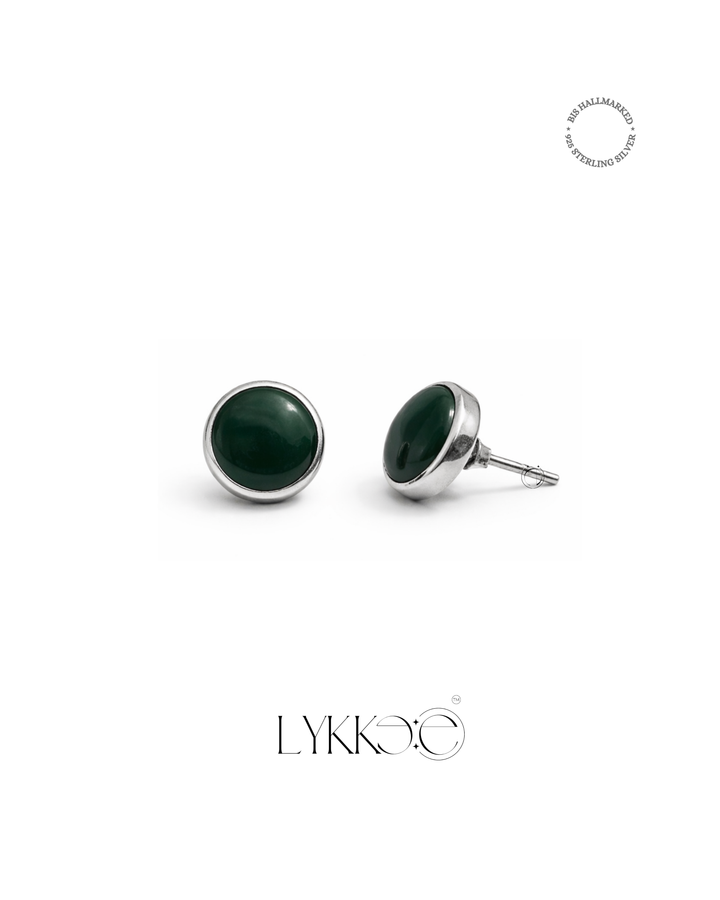 Emerald Poise Stud Earrings