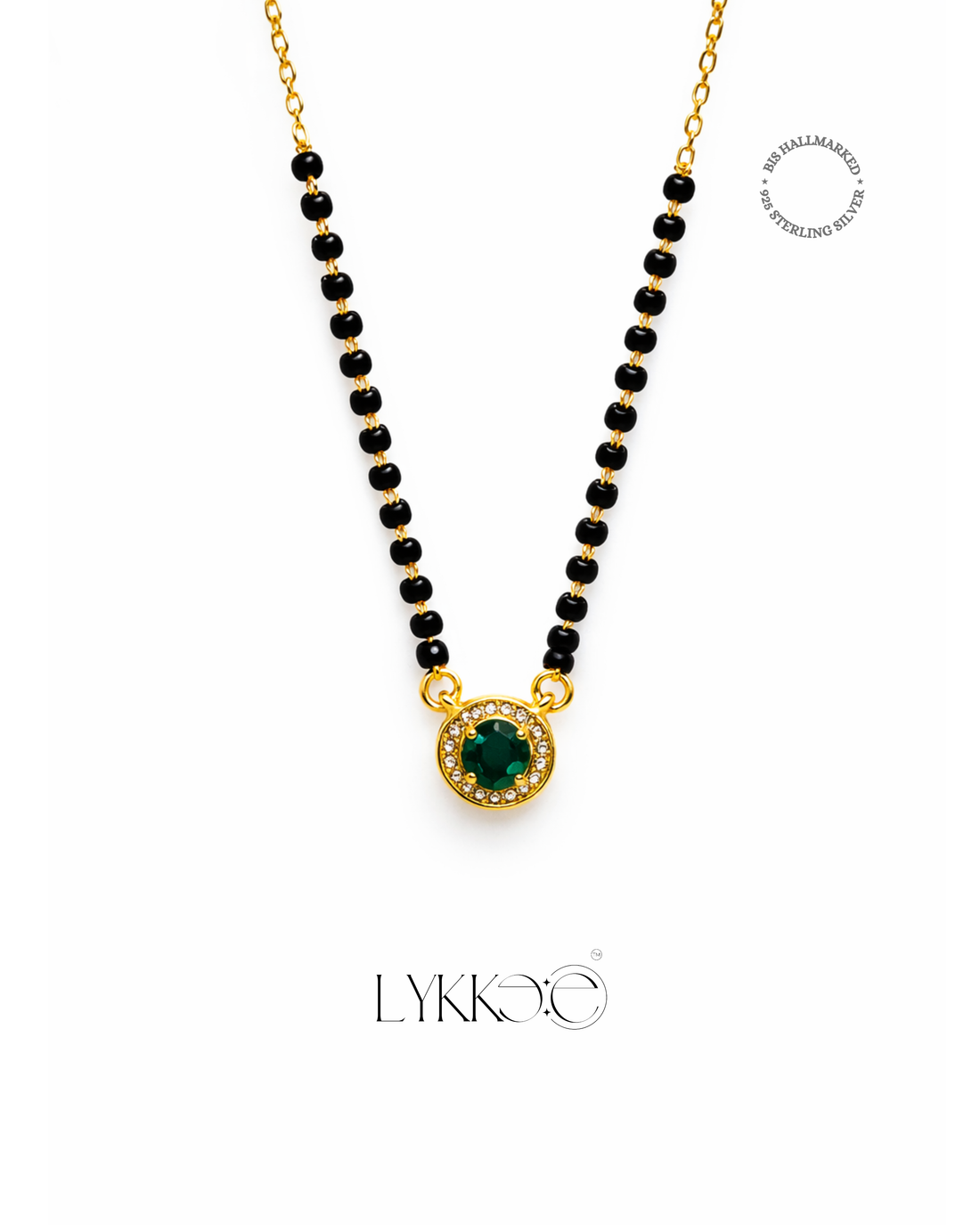 Emerald Halo Mangalsutra