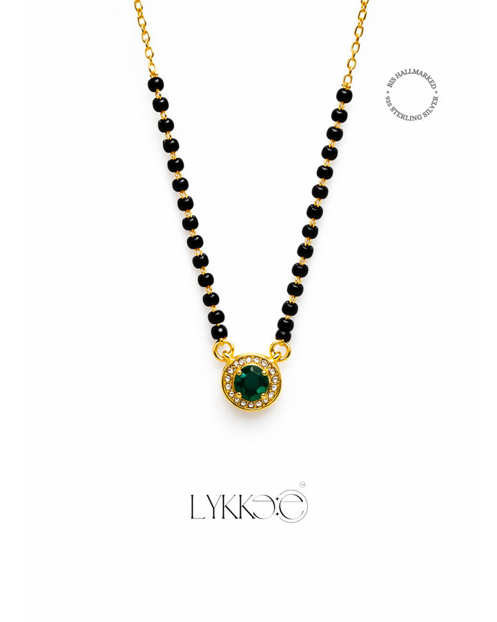 Emerald Halo Mangalsutra
