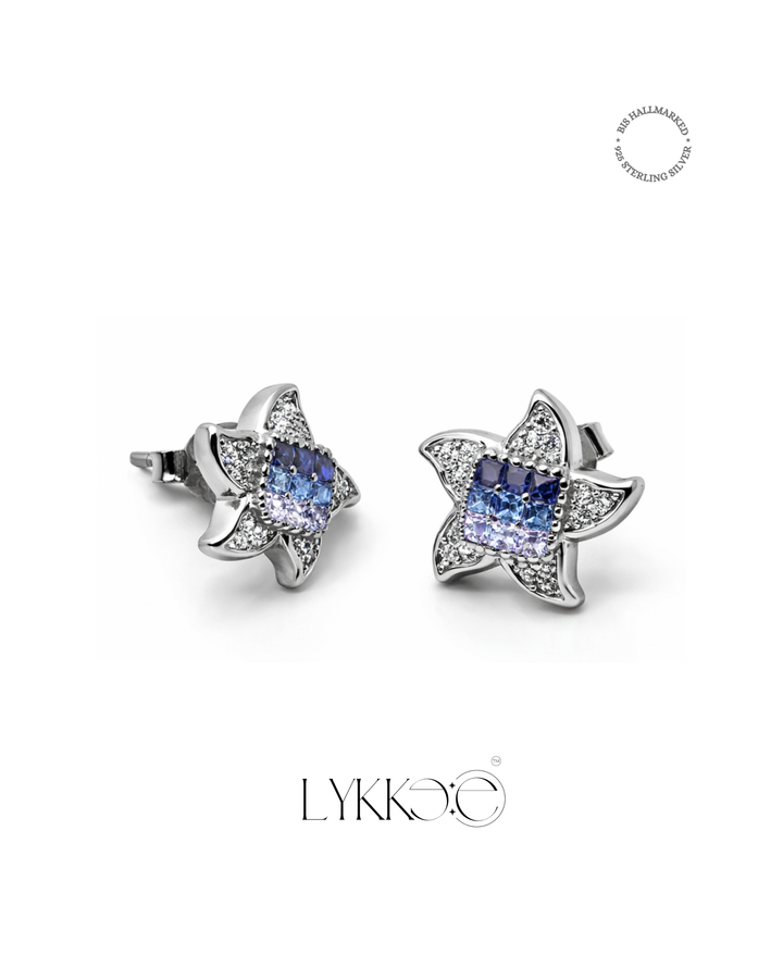Azure Star Pendant & Earring Set (Without chain)