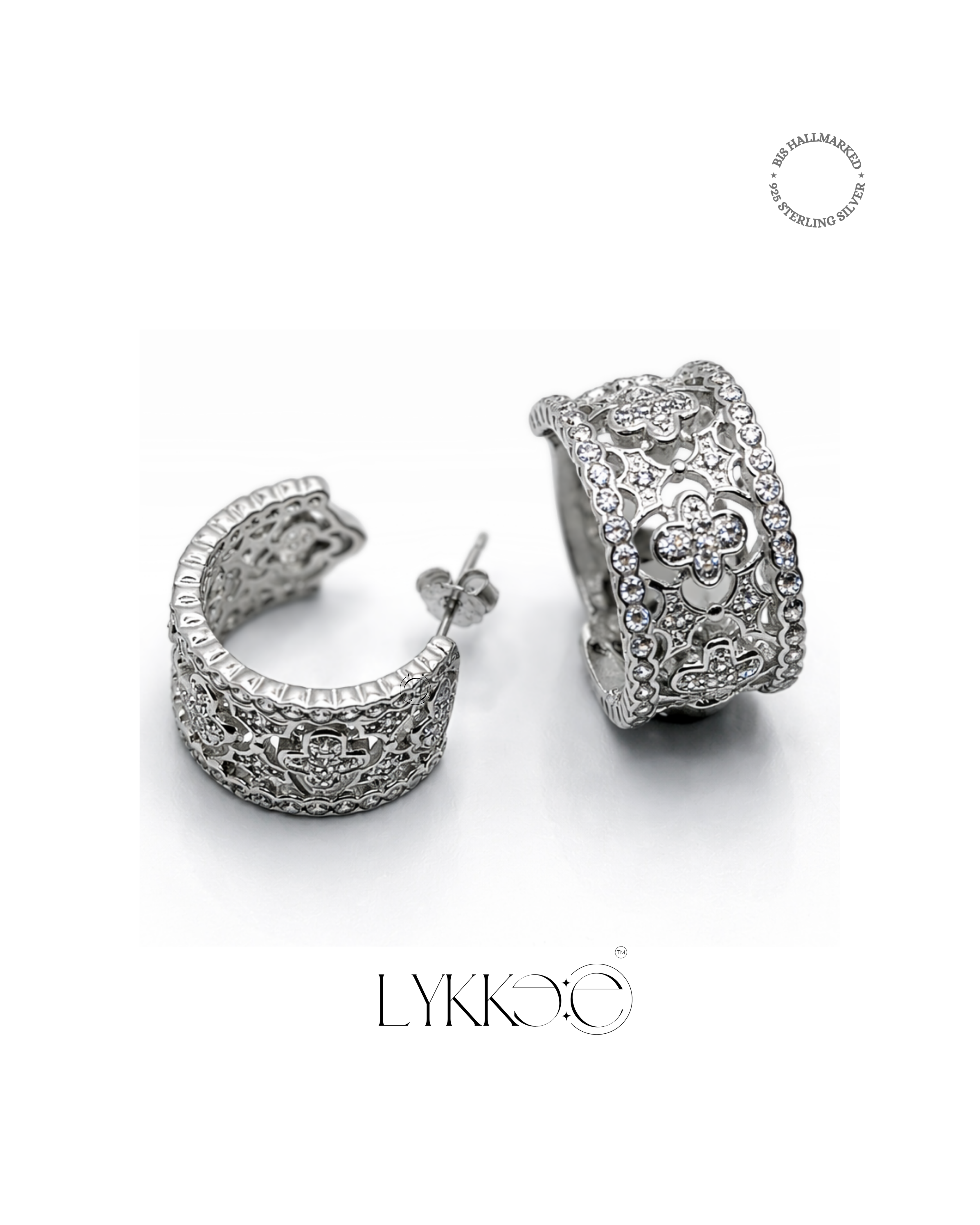 Virezza Ornate Hoop Earrings