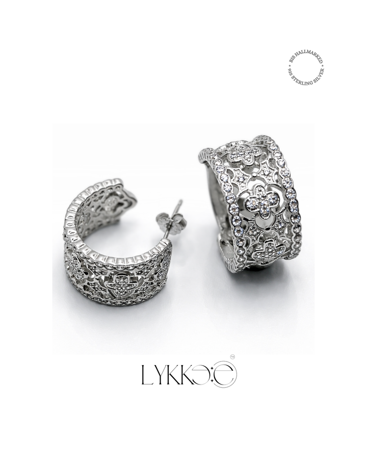 Virezza Ornate Hoop Earrings